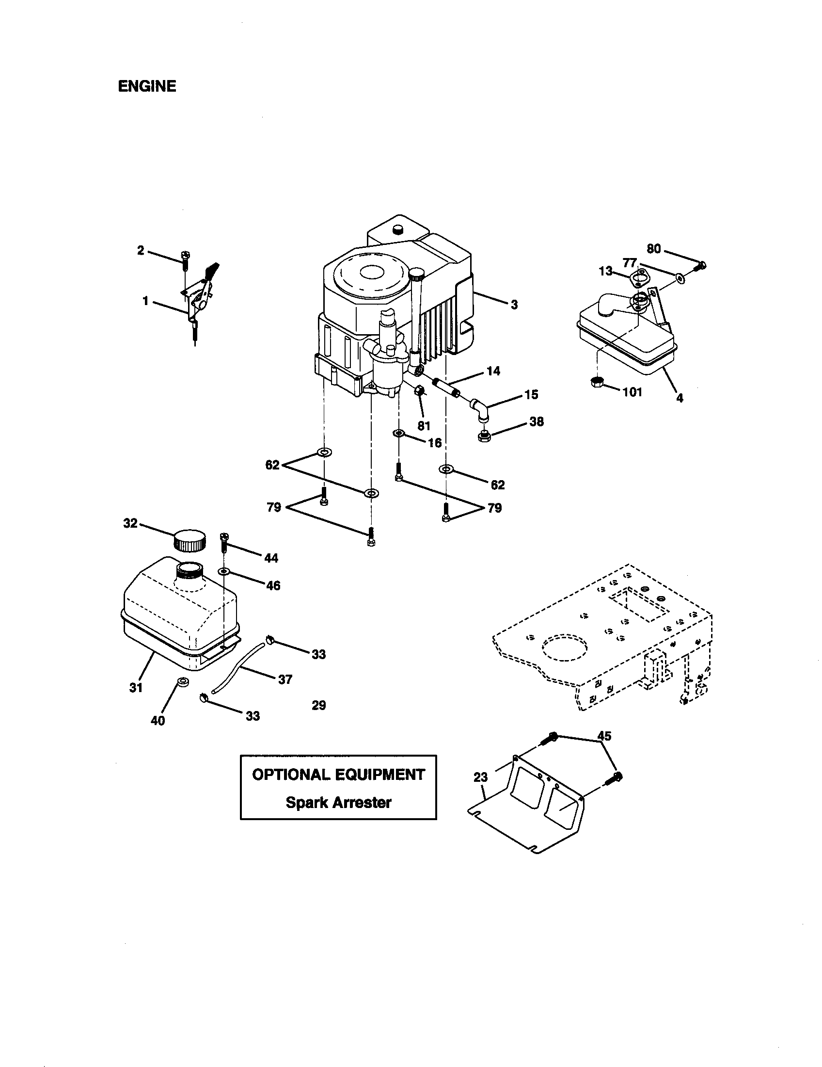 Craftsman 917271142 engine diagram