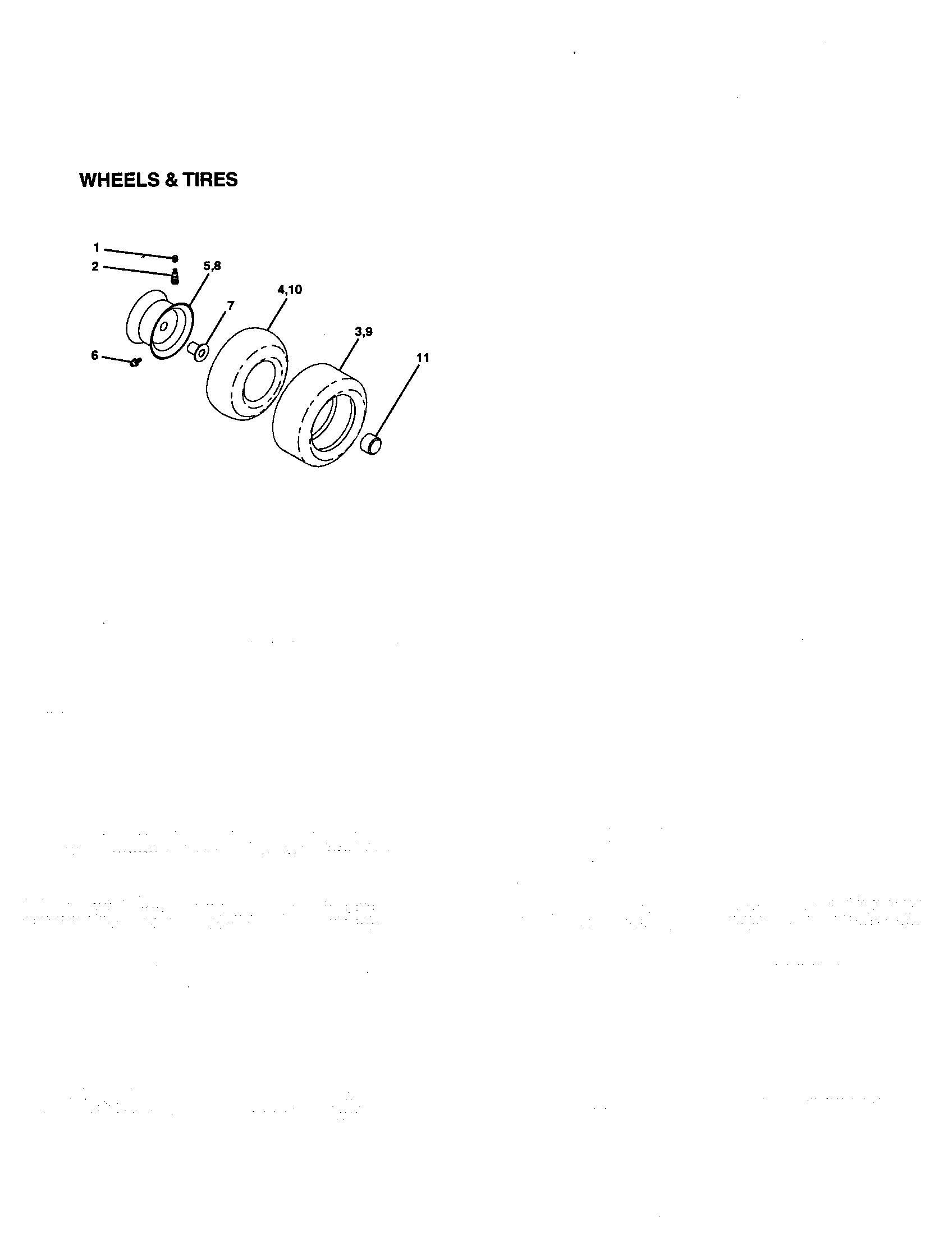 Craftsman 917271142 wheels and tires diagram