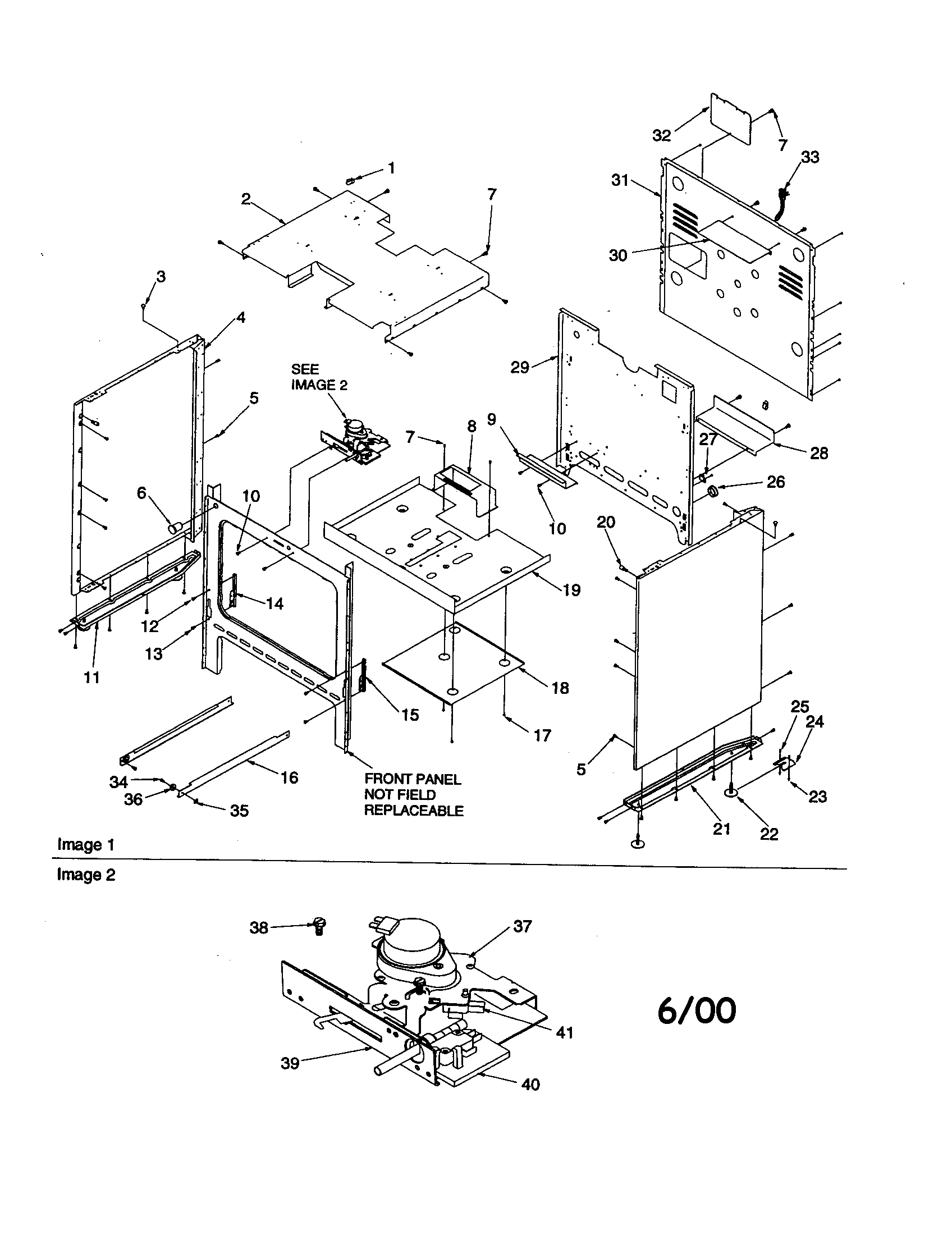 Amana ARG7600LL-P1143387NLL cabinet diagram