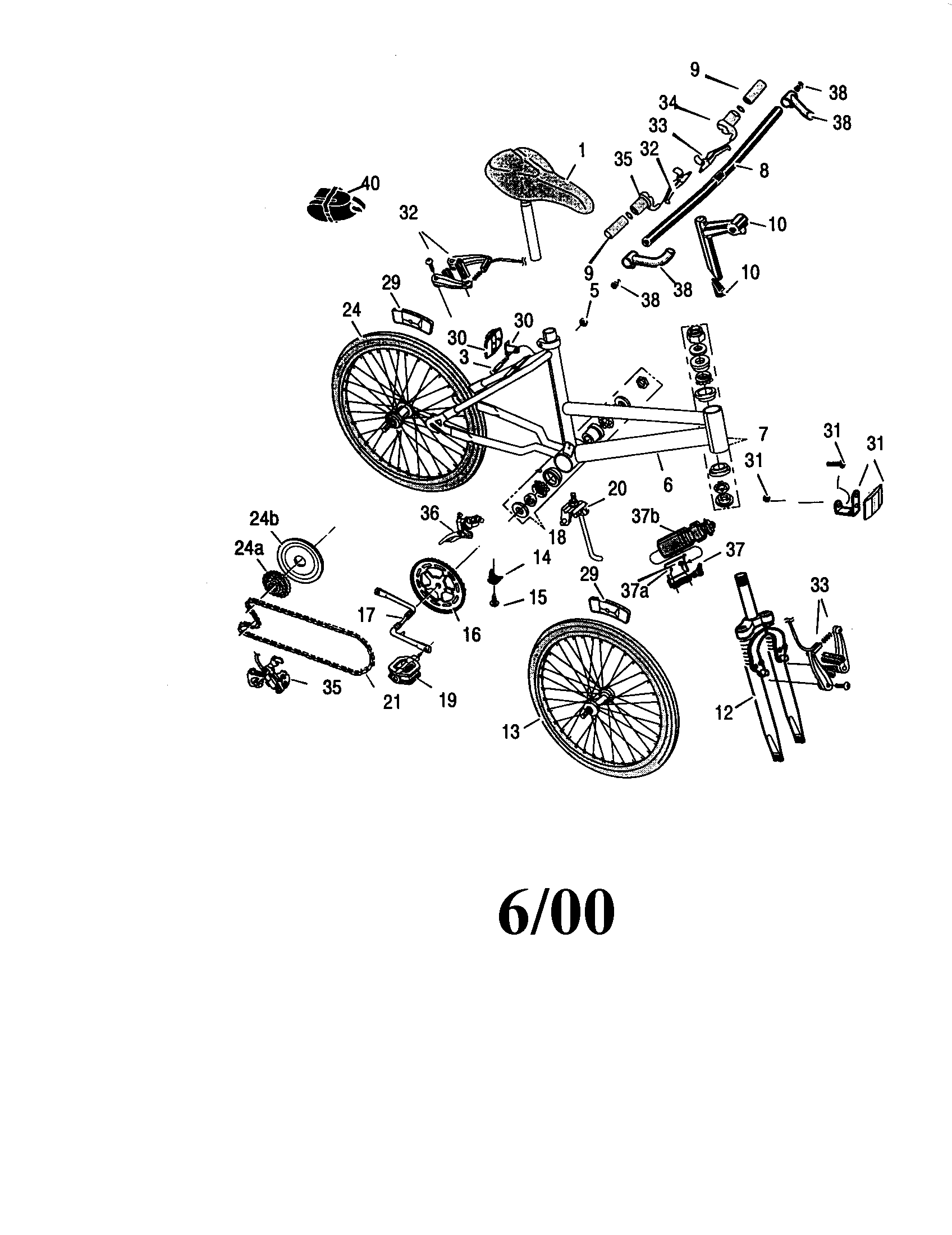 Sears 502454160 wheels/seat/frame diagram