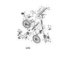Sears 502473050 wheels/seat/frame diagram
