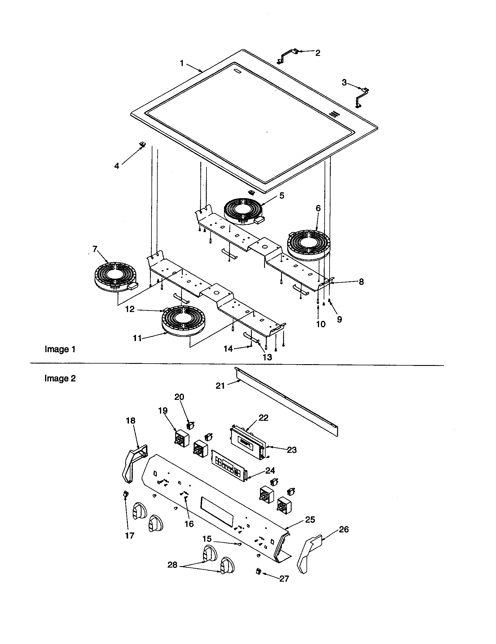 Amana ARTS6651E-P1143903NE main top and backguard diagram