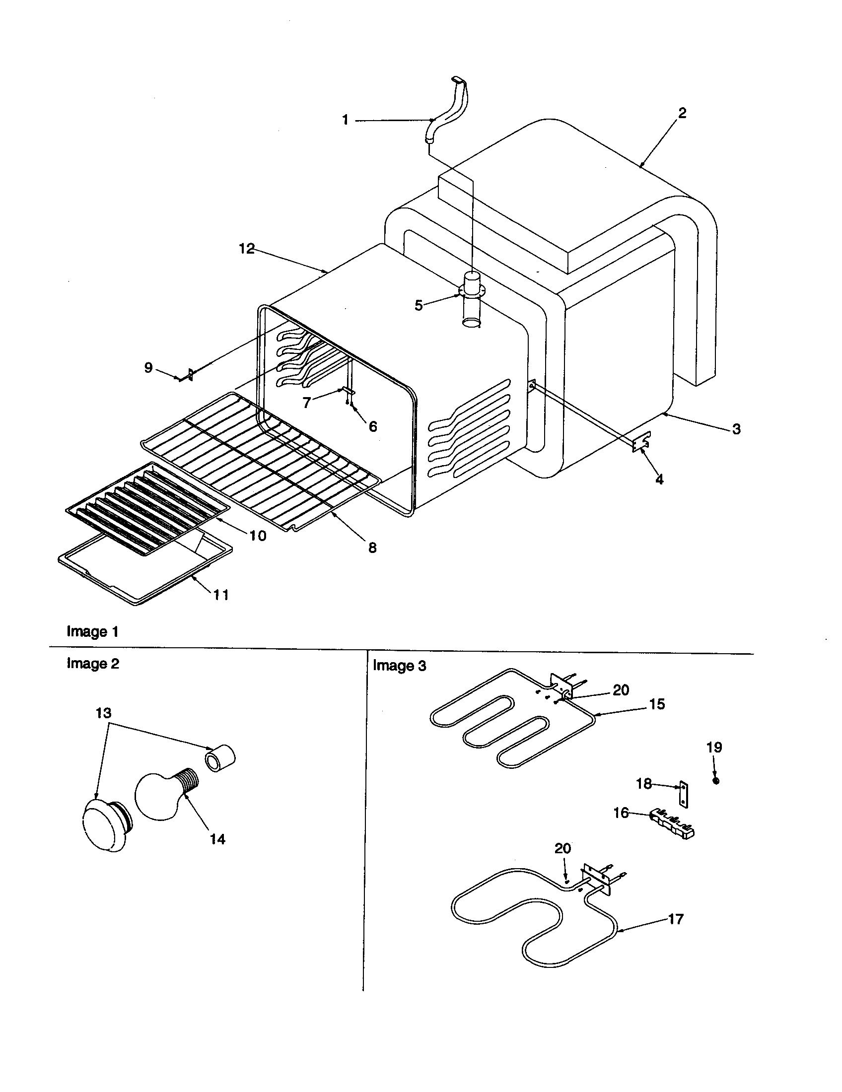Amana ART612EWW-P1143813NWW cavity diagram
