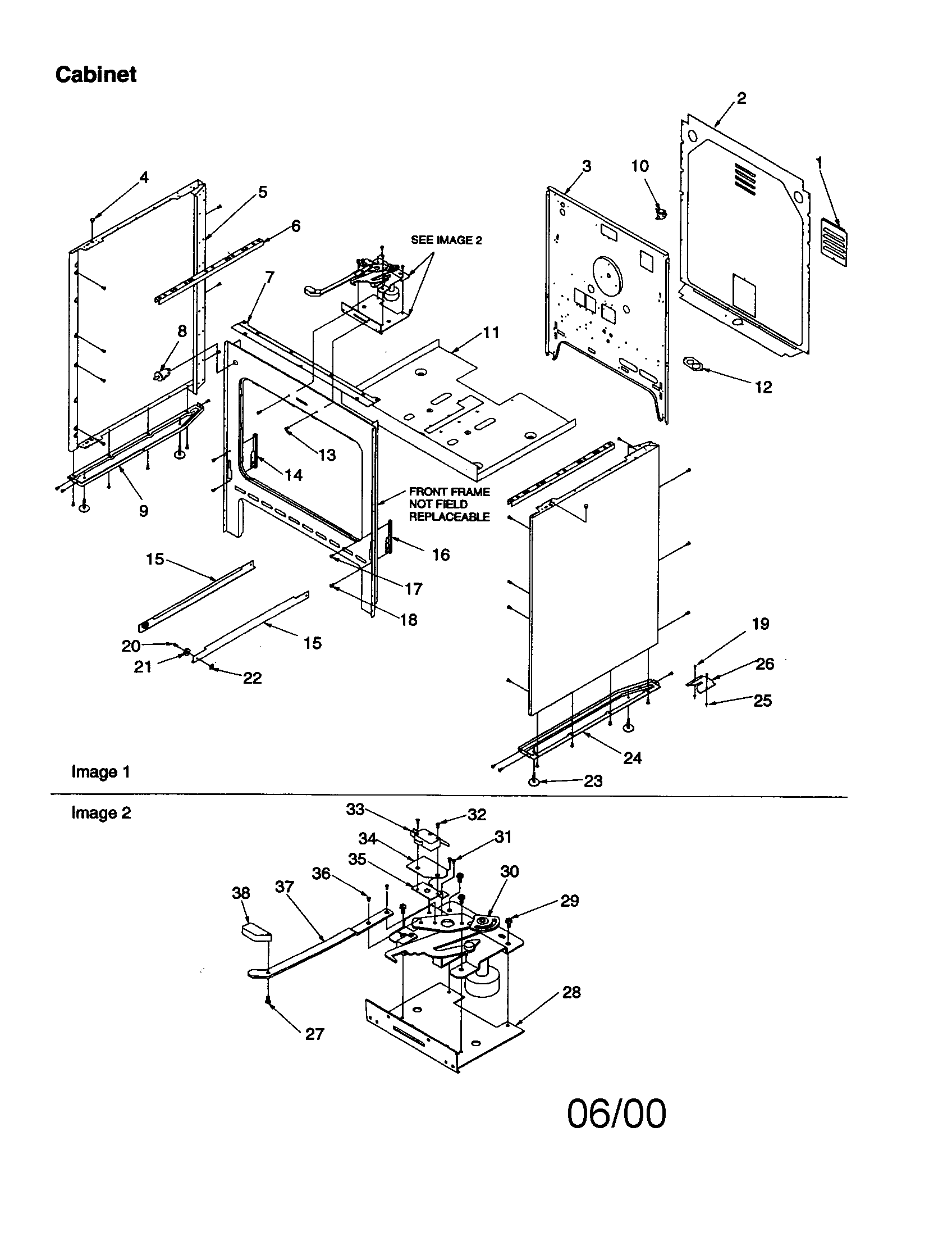 Amana ART6121WW-P1143812NWW cabinet diagram