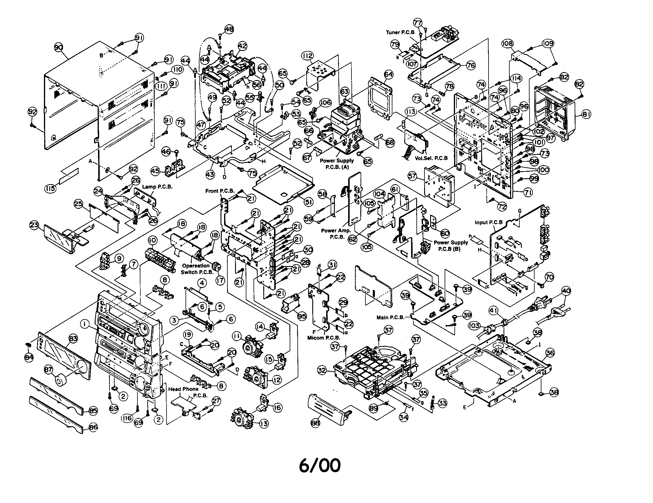 JVC MX-MD70 cd player diagram