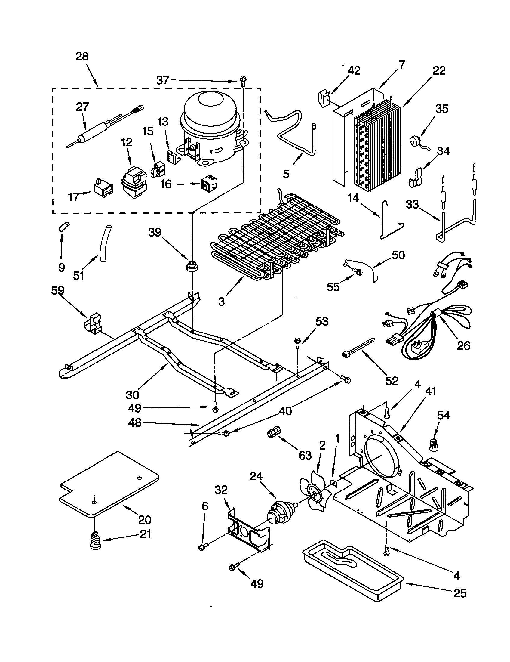 Whirlpool ED22RFXFN01 unit diagram