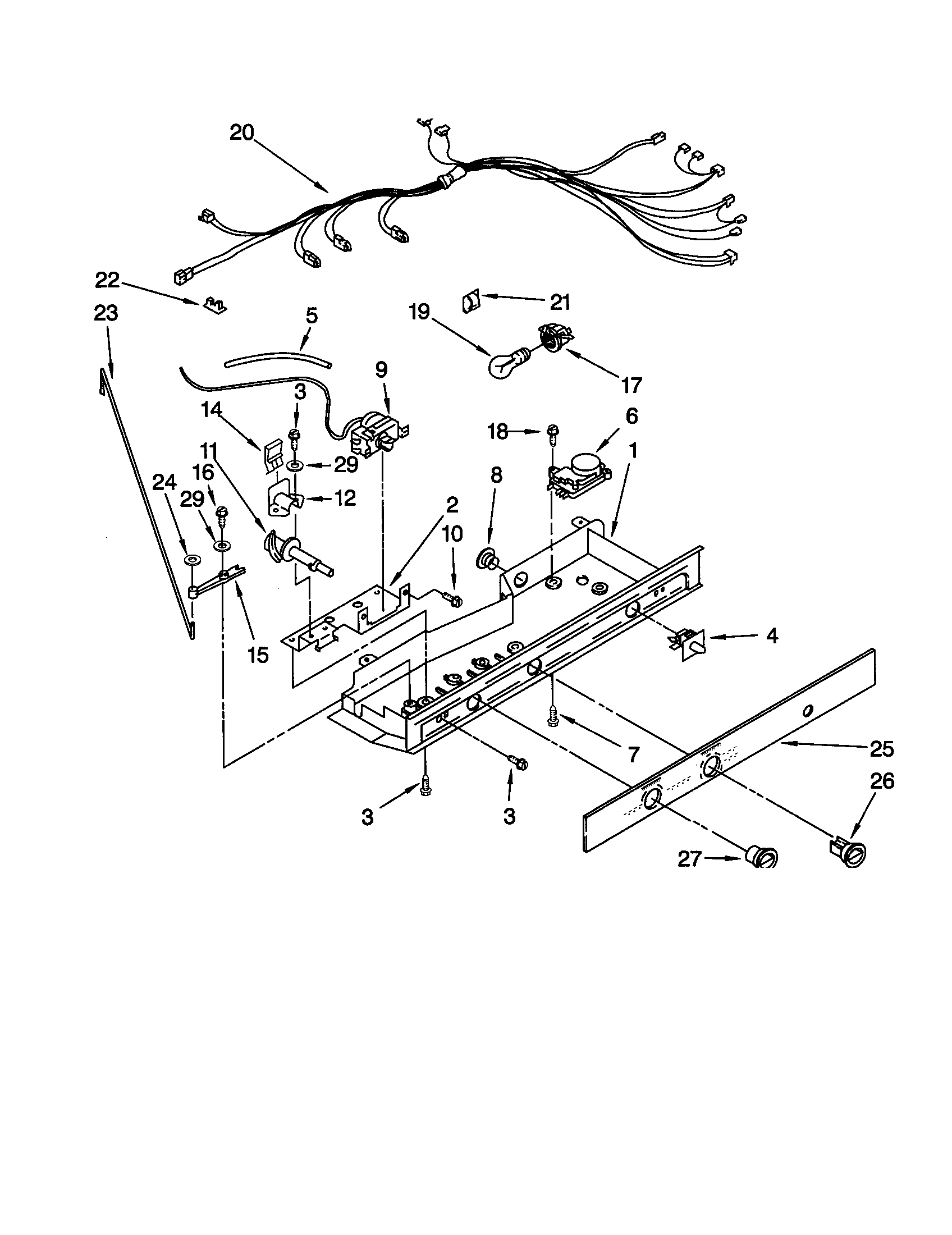 Whirlpool ED22RFXFN01 control diagram