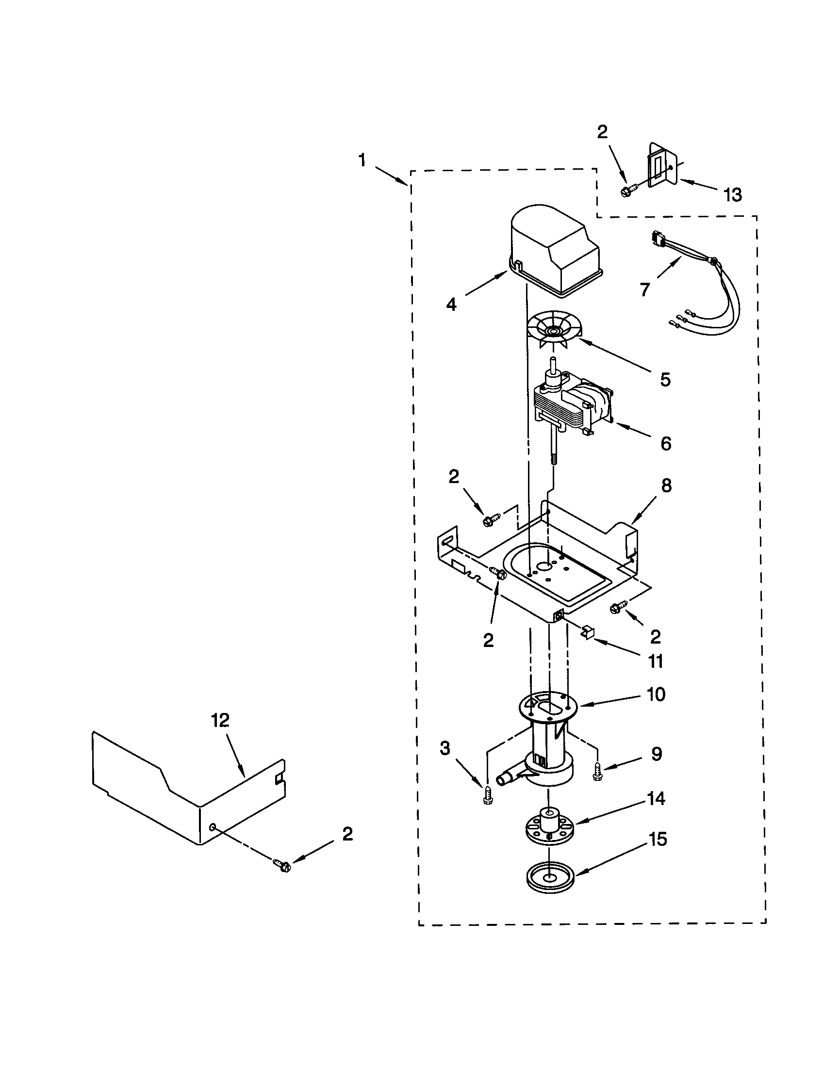 Whirlpool GI1500XHB1 pump diagram