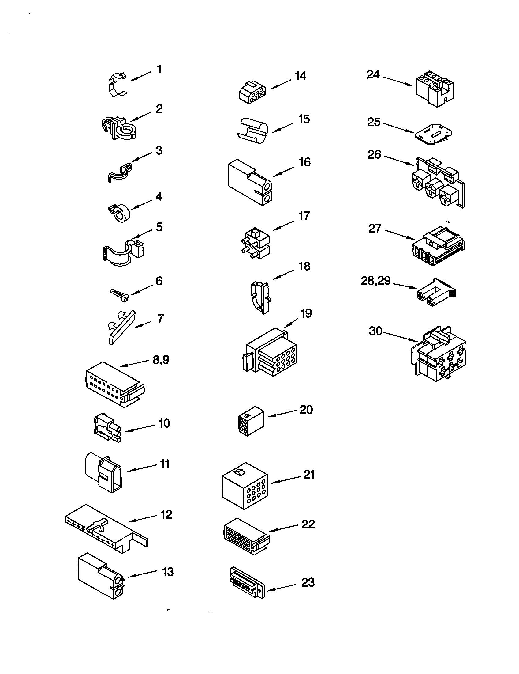 Whirlpool LBR5432JT0 wiring harness diagram