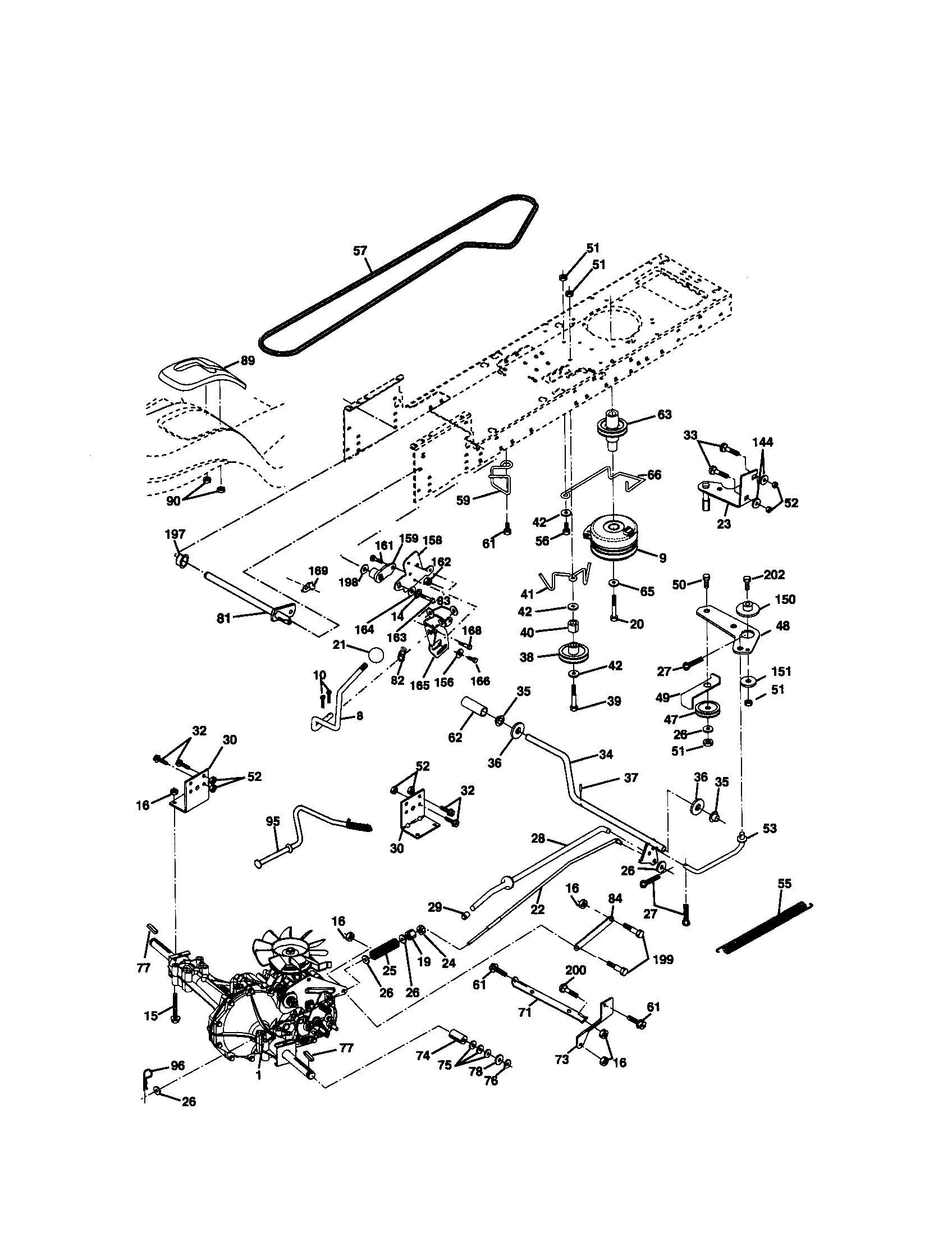 Craftsman 917272220 ground drive diagram