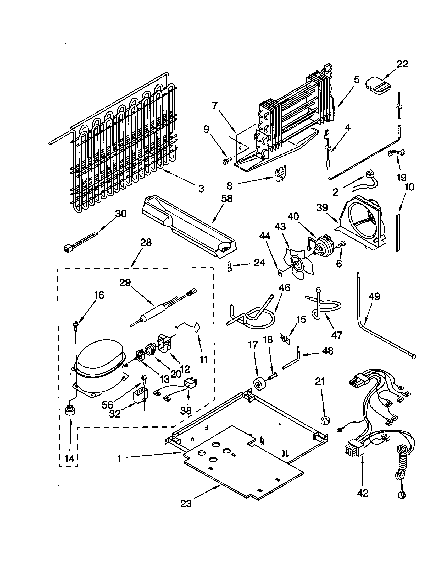 KitchenAid KTRS21MJBT00 unit diagram
