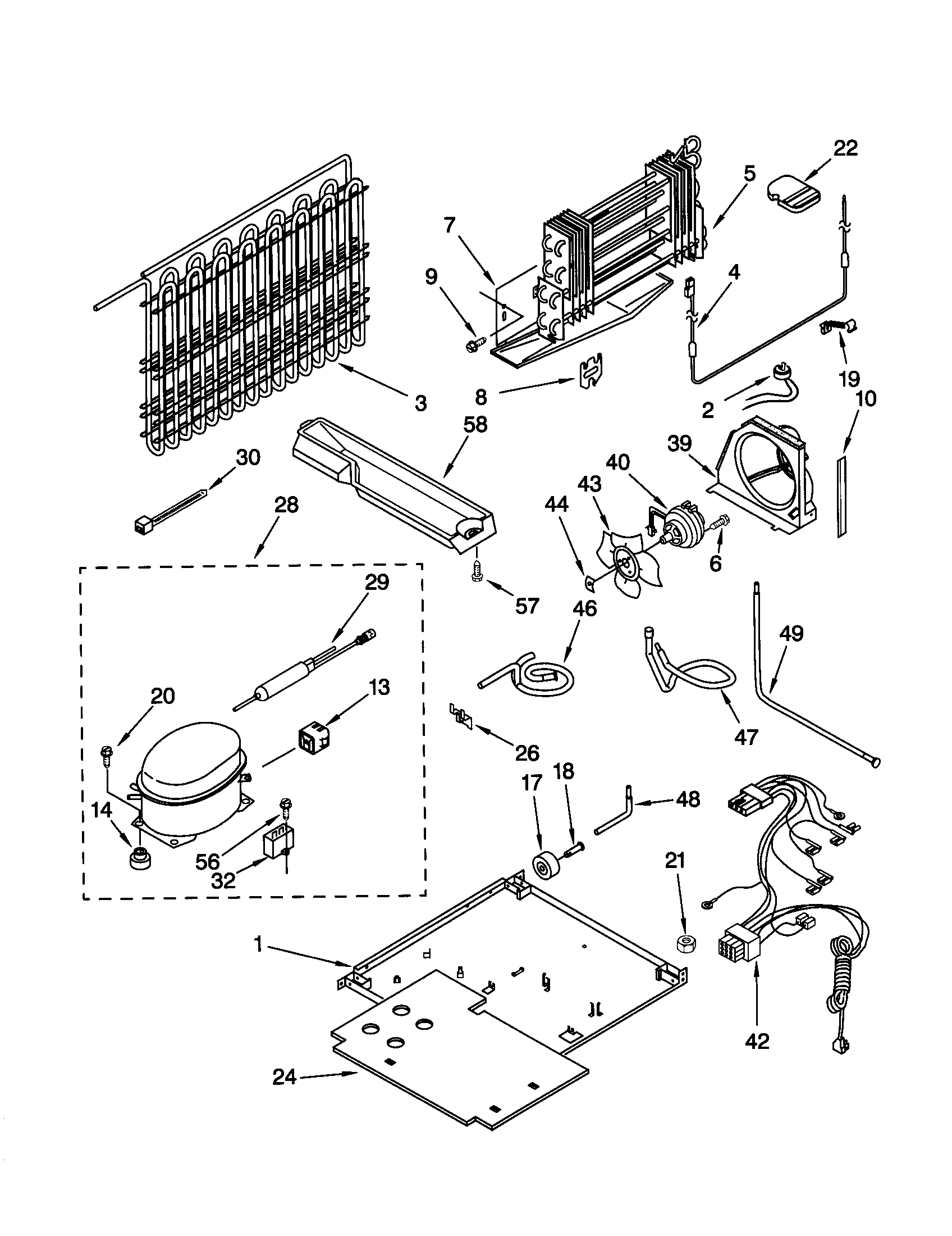 Kenmore 10670289990 unit diagram