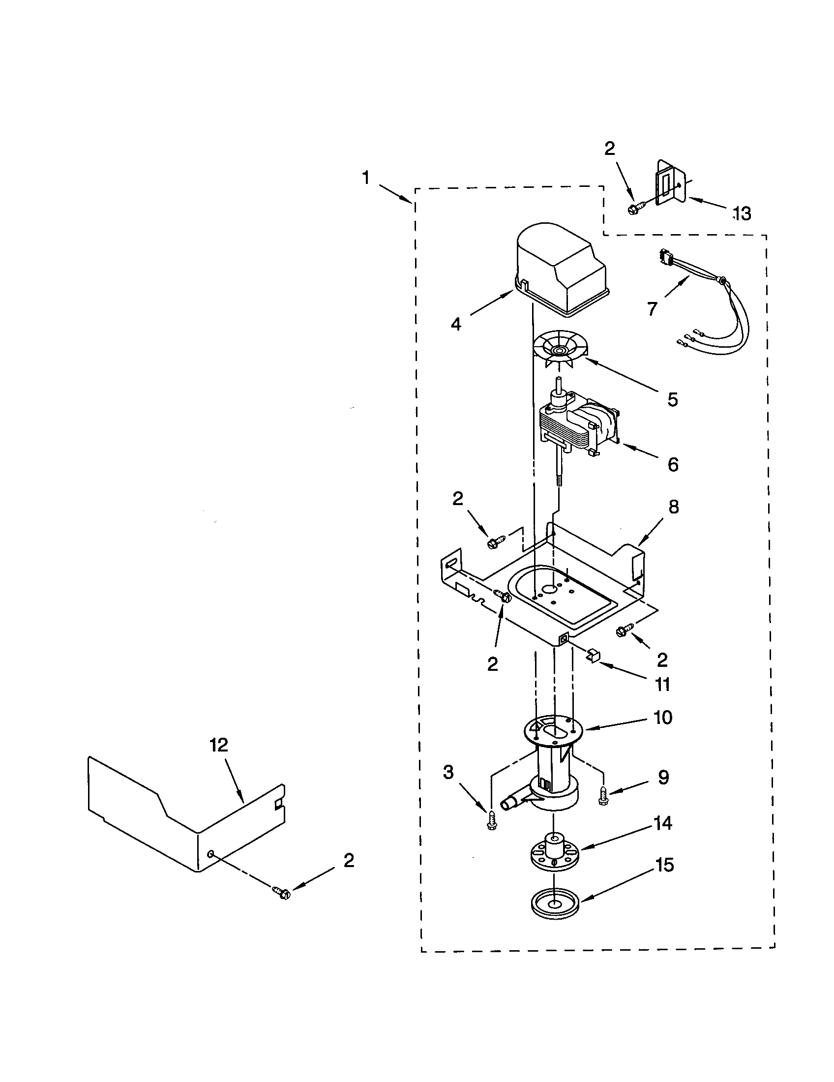 KitchenAid KUIS155HBS1 pump diagram