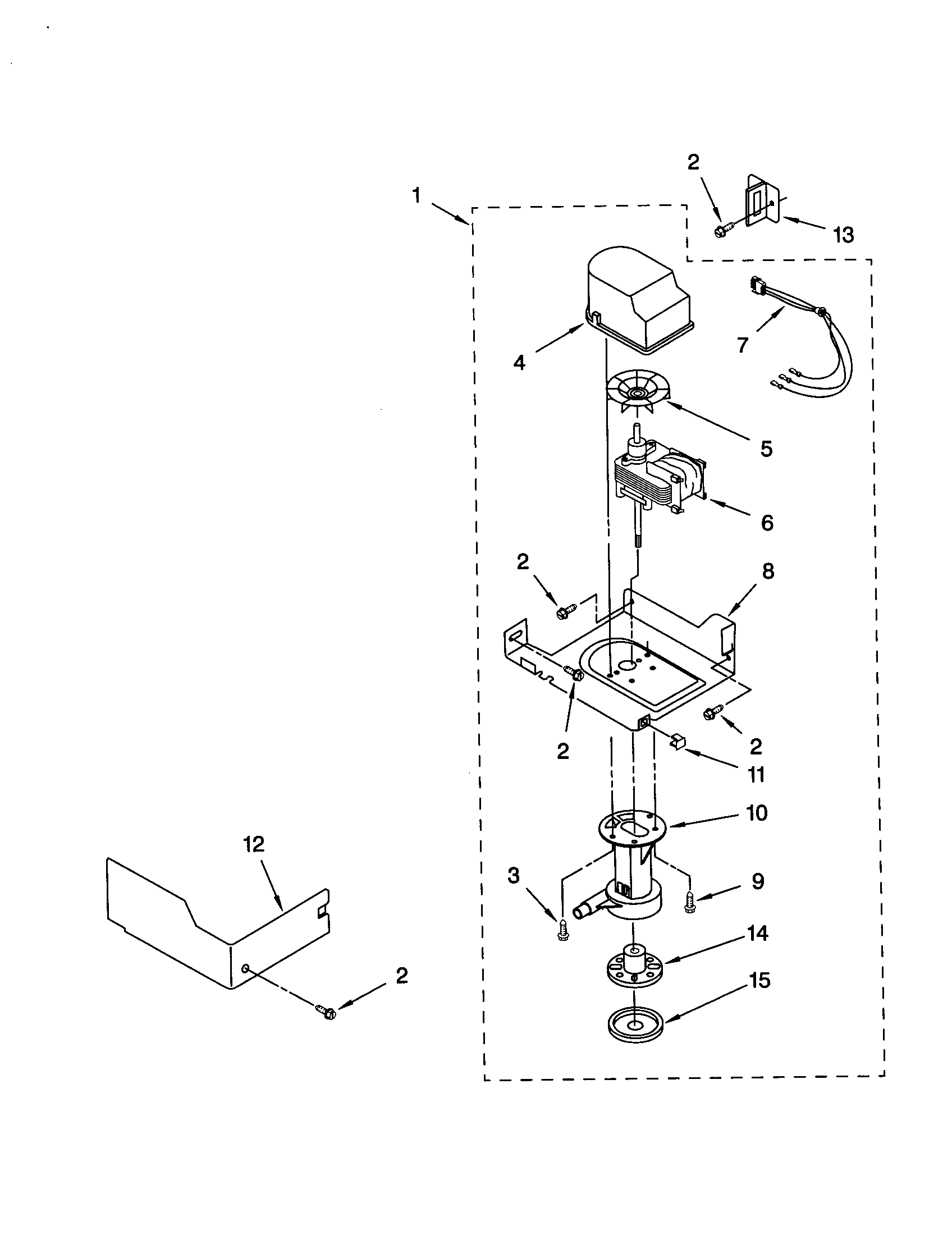 KitchenAid KUIS155HRS0 pump diagram