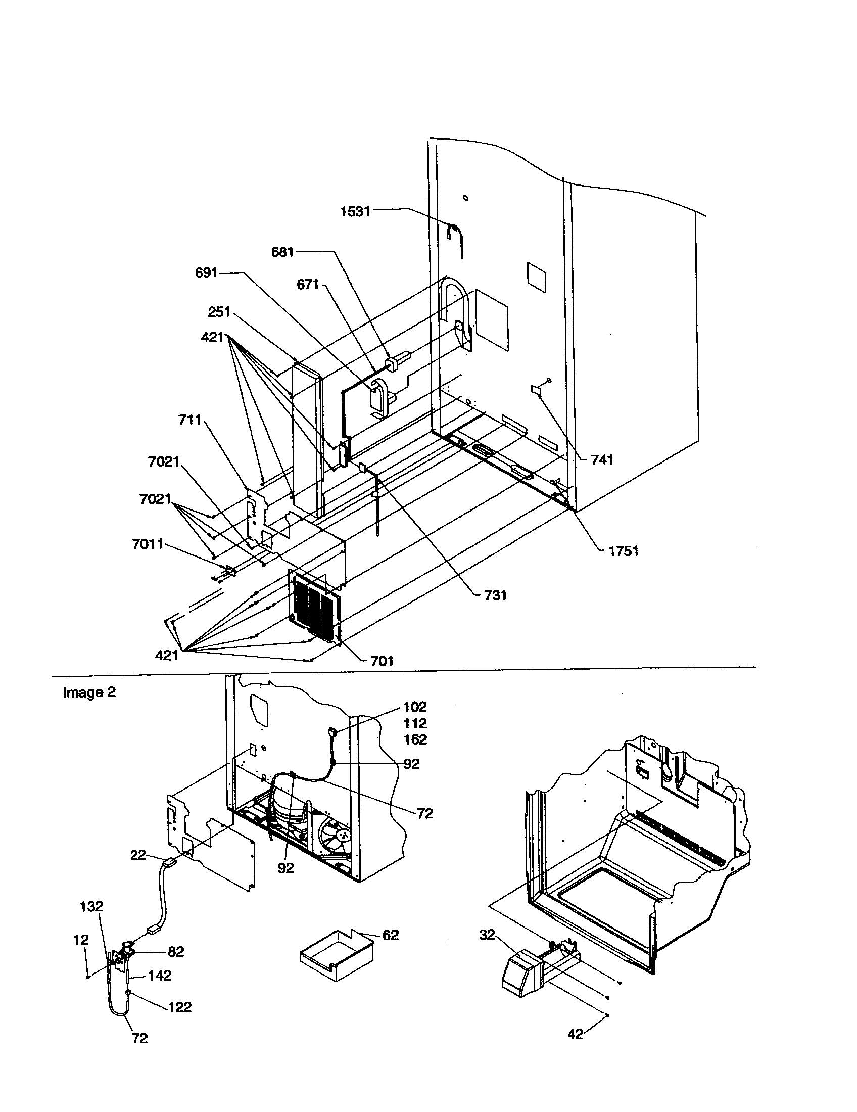 Kenmore 59679274991 cabinet back diagram