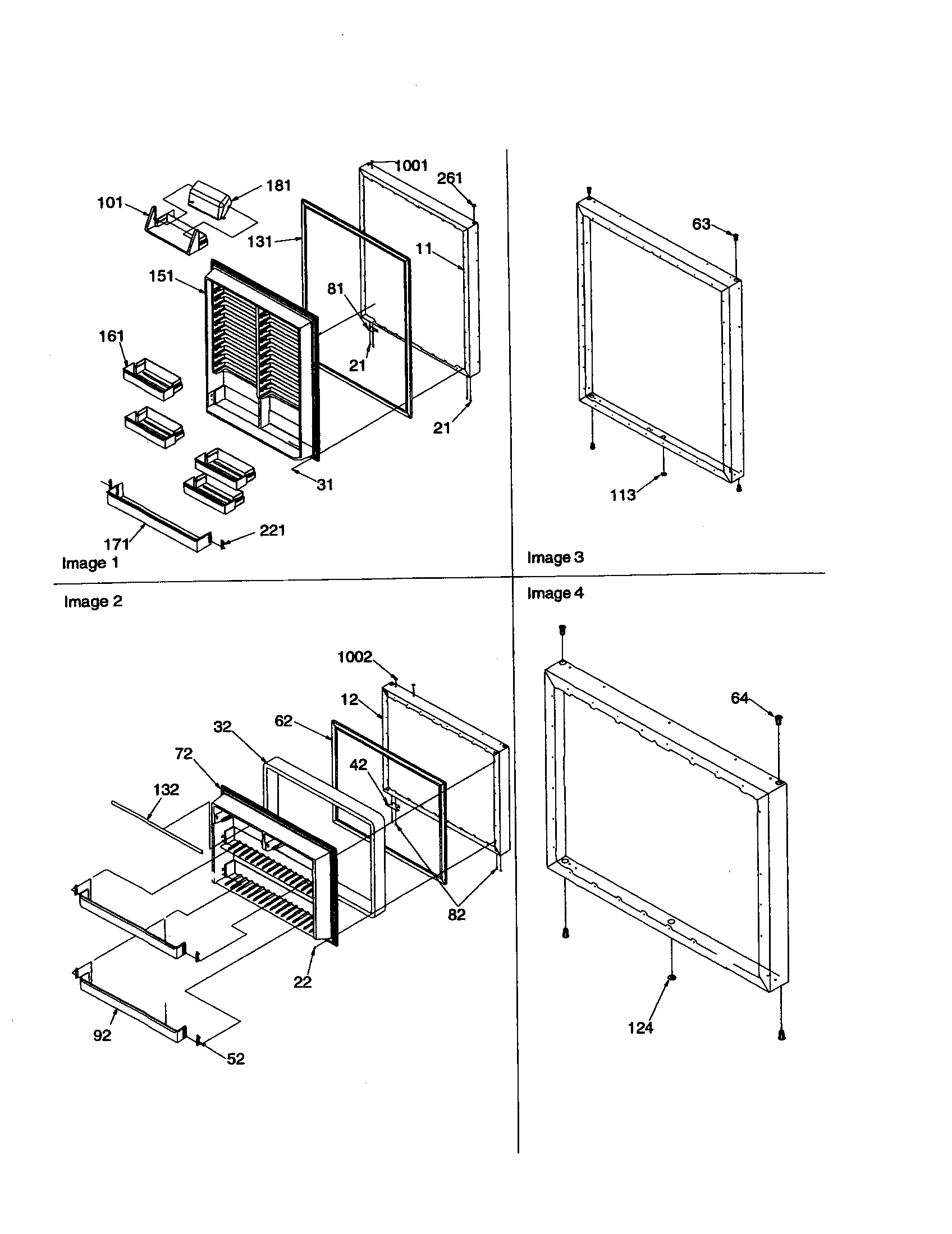 Kenmore 59679274991 door assembly diagram