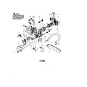 Craftsman 358350460 chassis/chain/handle diagram