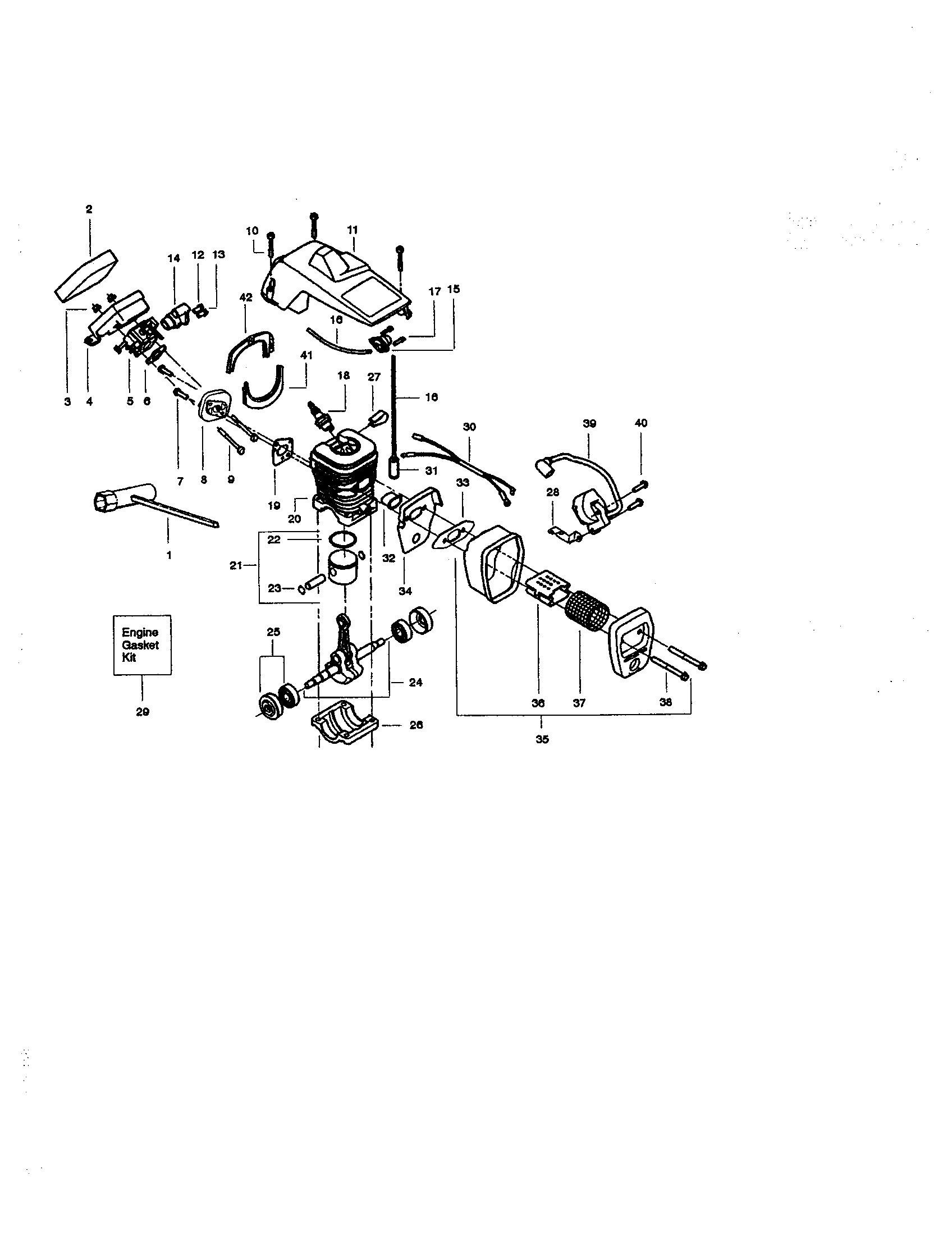 Craftsman 358350460 crankshaft diagram