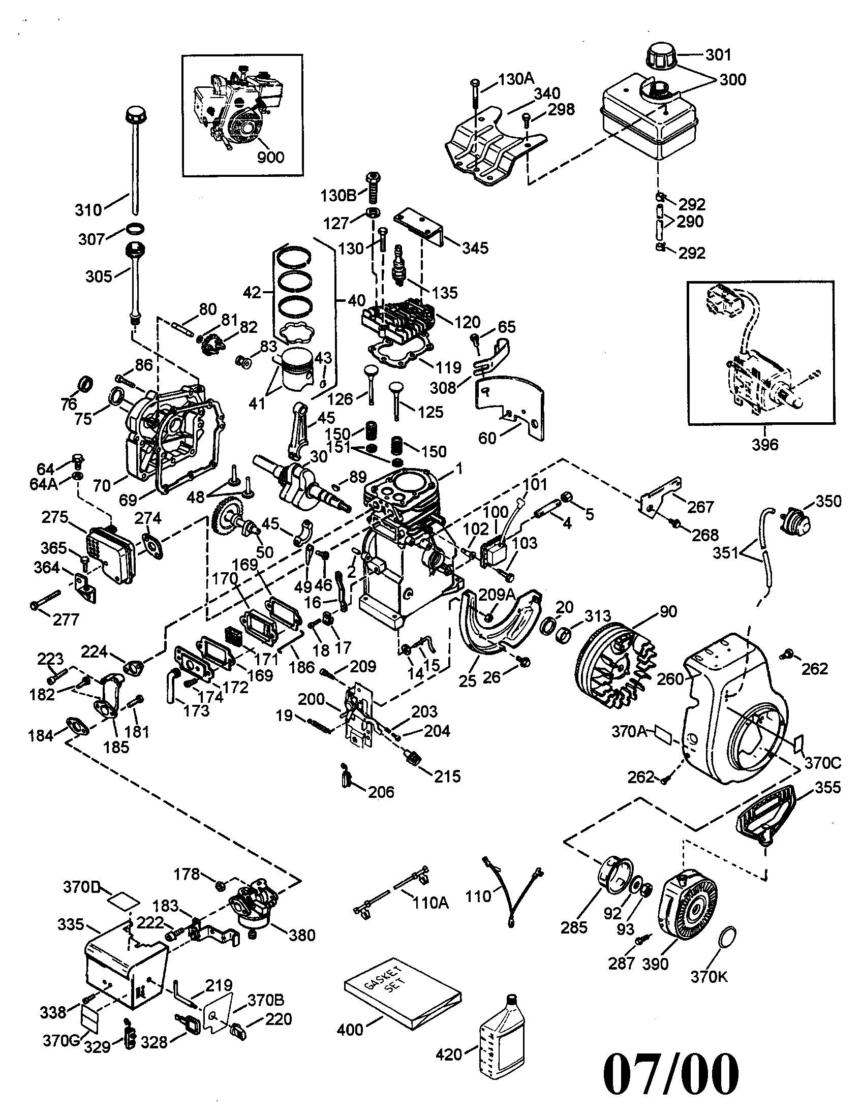 MTD 31AS615E099 engine diagram