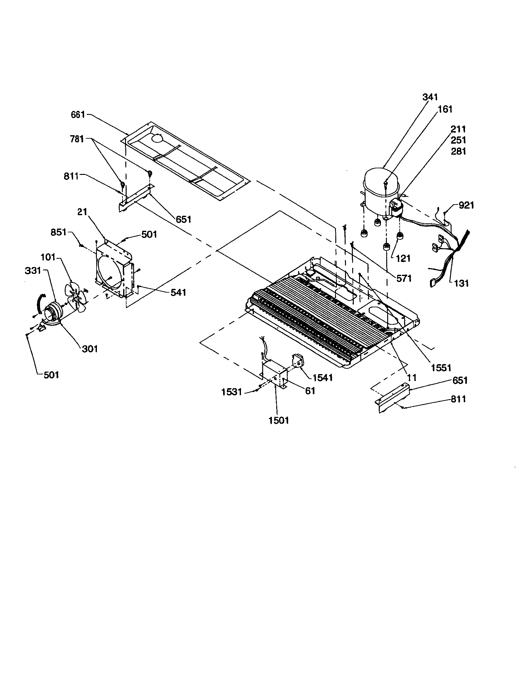 Kenmore 59658642891 machine compartment diagram