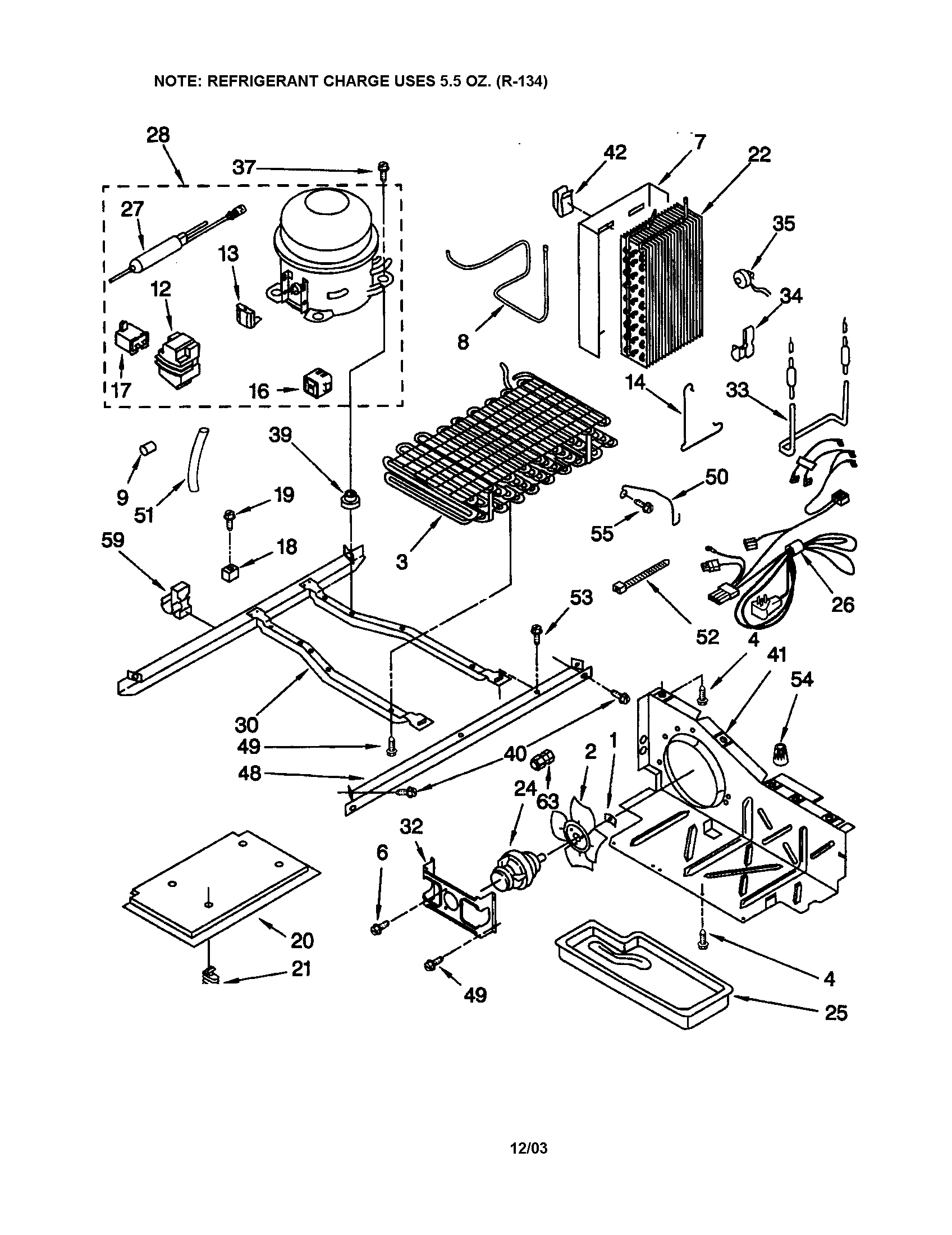 Kenmore 10650254000 unit diagram