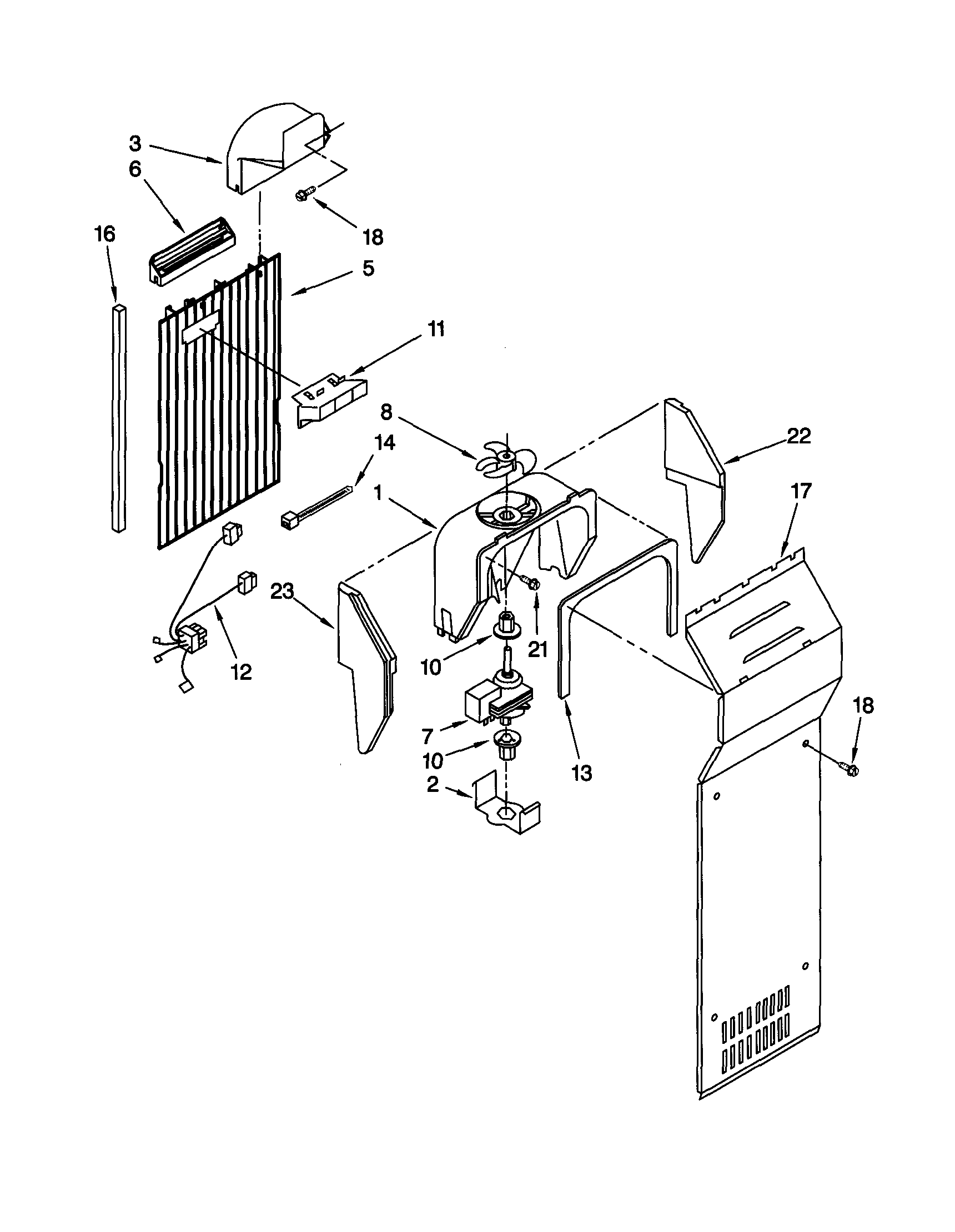 Kenmore 10659062992 air flow diagram