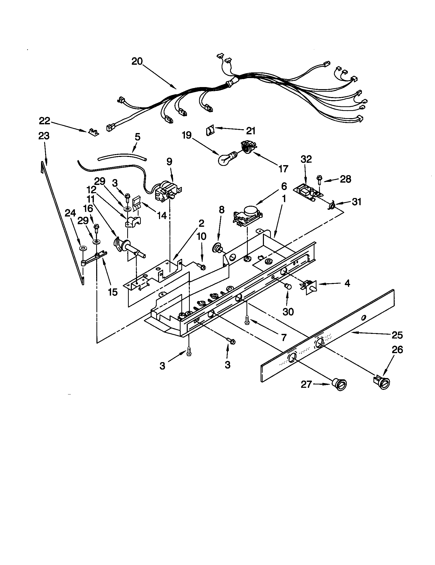 Kenmore 10650554000 control diagram
