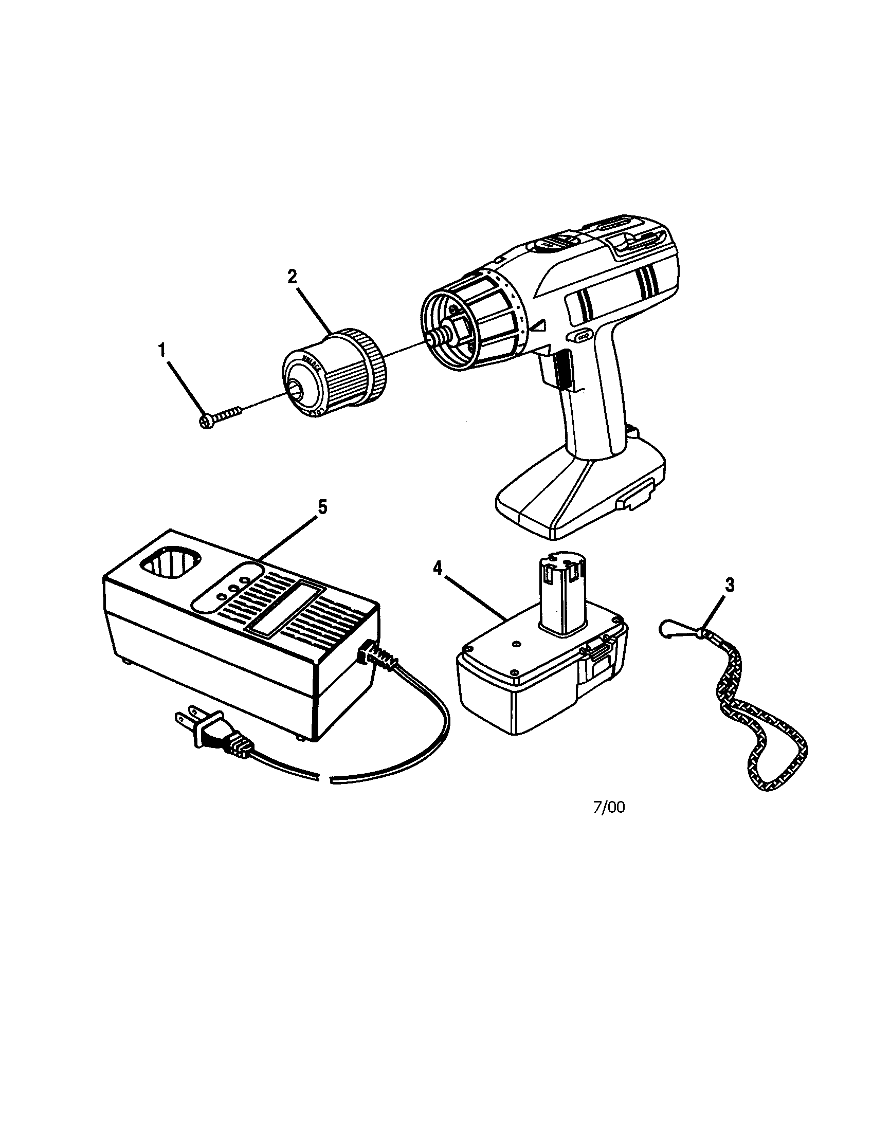 Craftsman 973271350 battery charger/pack diagram