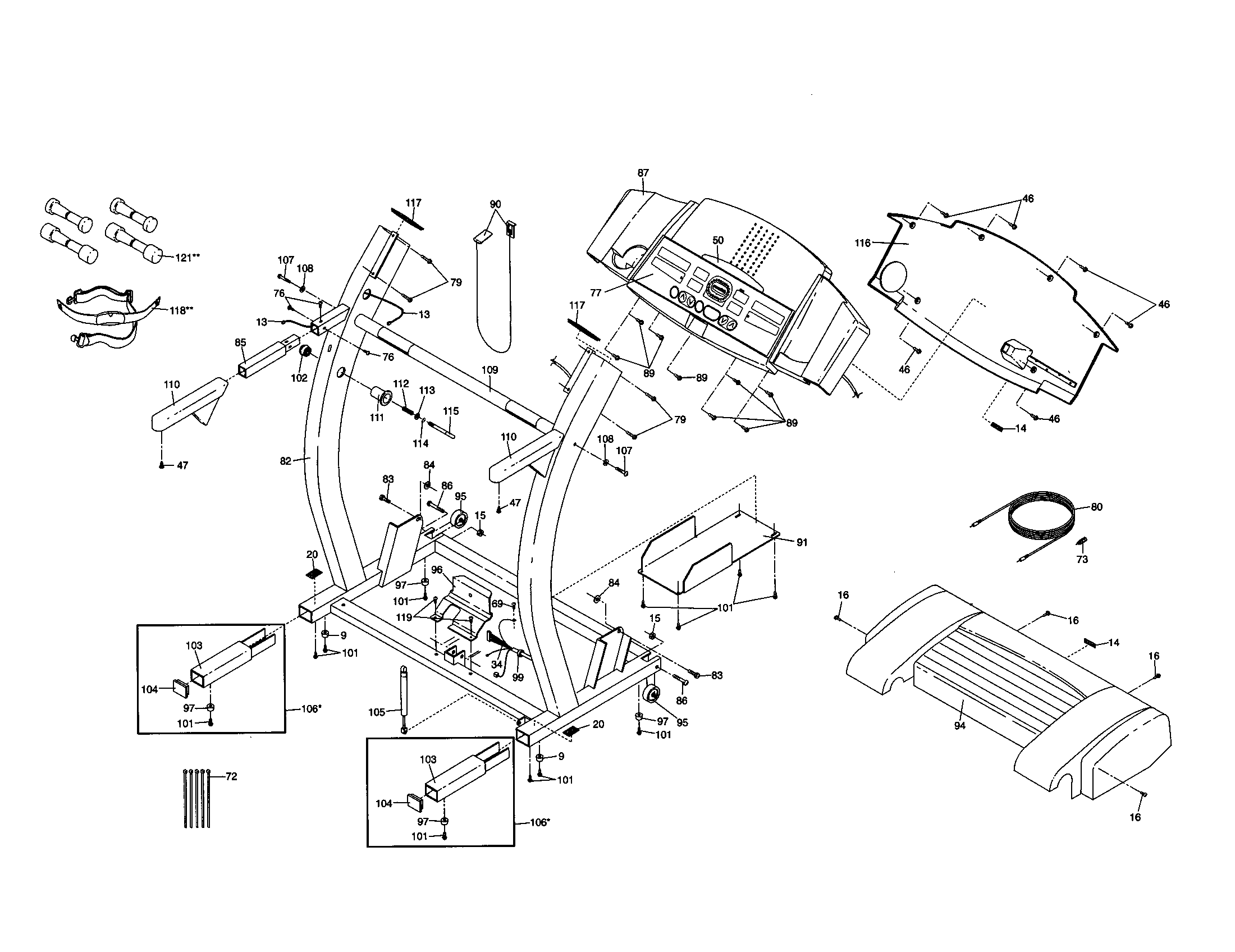 Proform 831299283 console base diagram