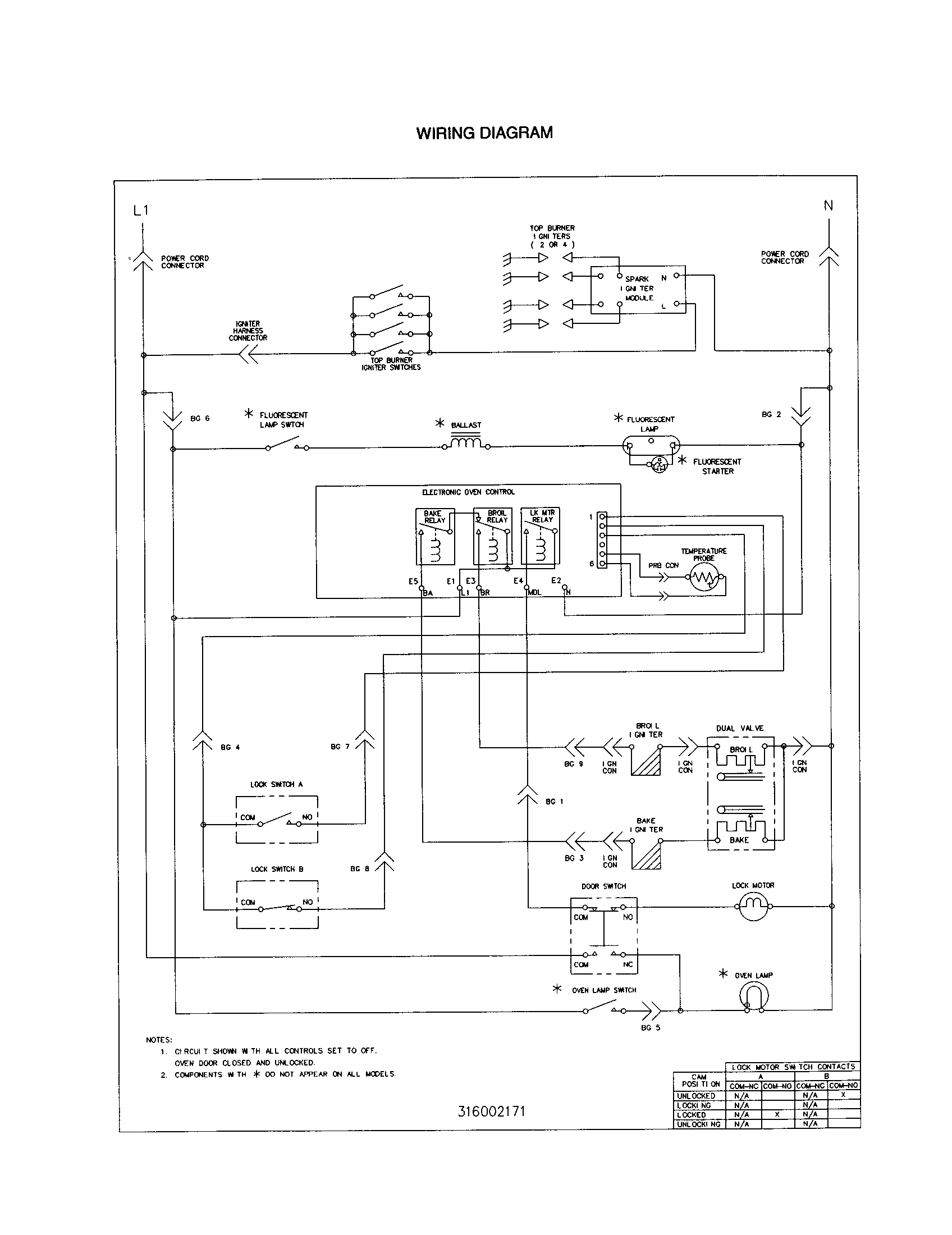 Tappan TGF355BHDC wiring diagram diagram