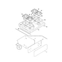 Tappan TGF365CHTC top/drawer diagram