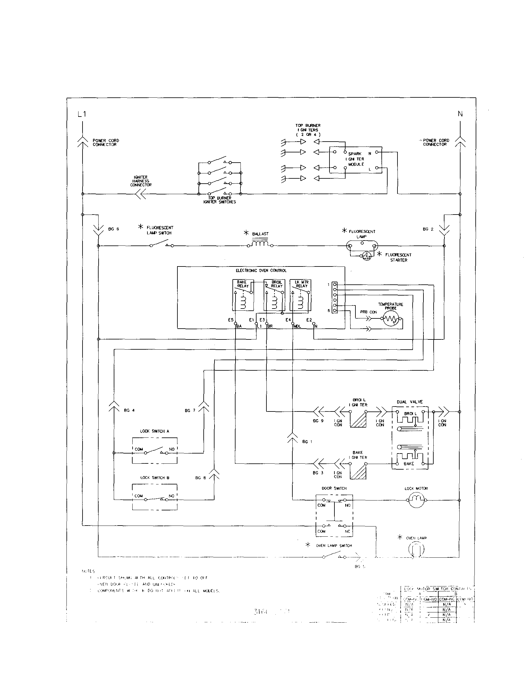 Tappan TGF365CHTC wiring diagram diagram