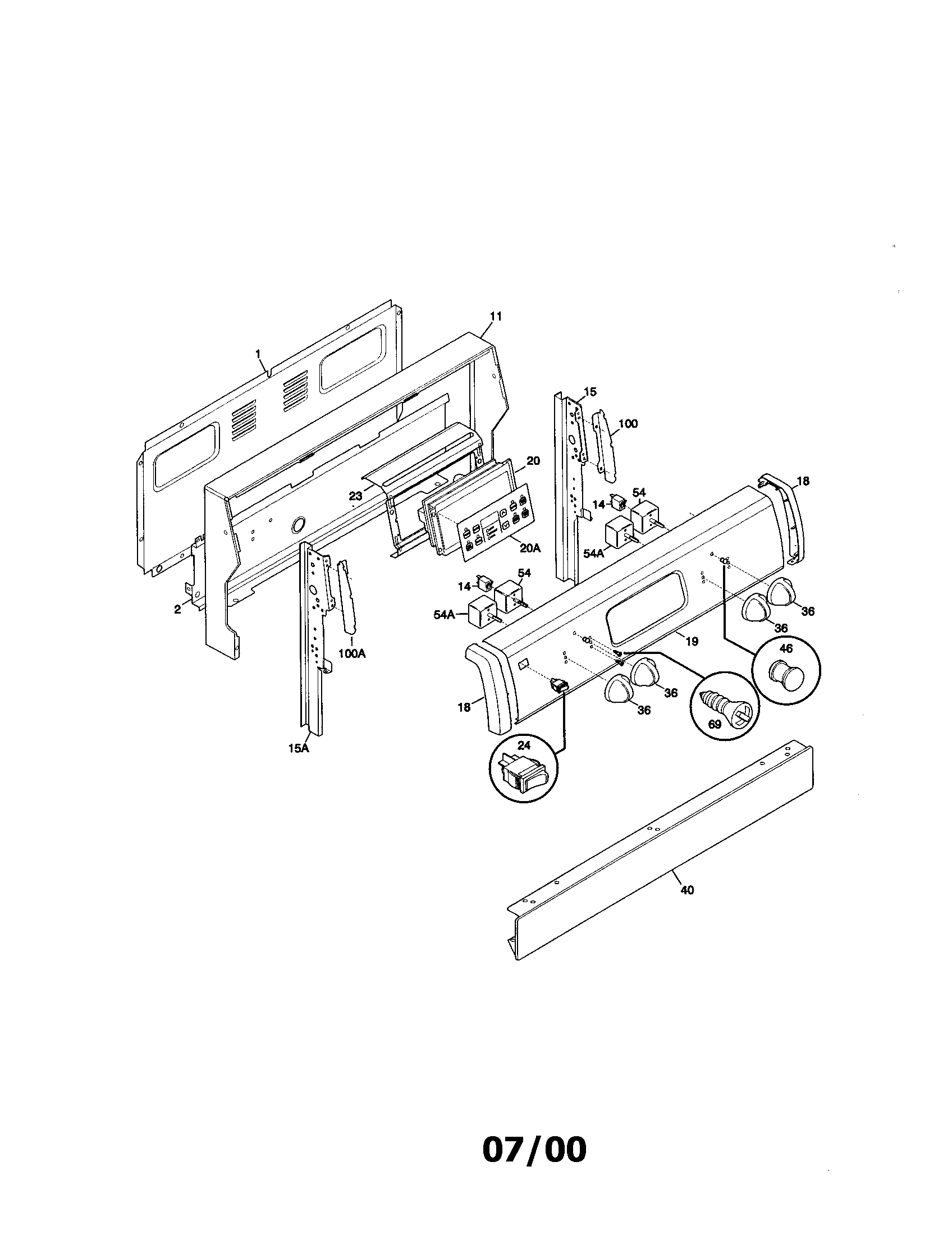 Kenmore 79095267991 backguard diagram