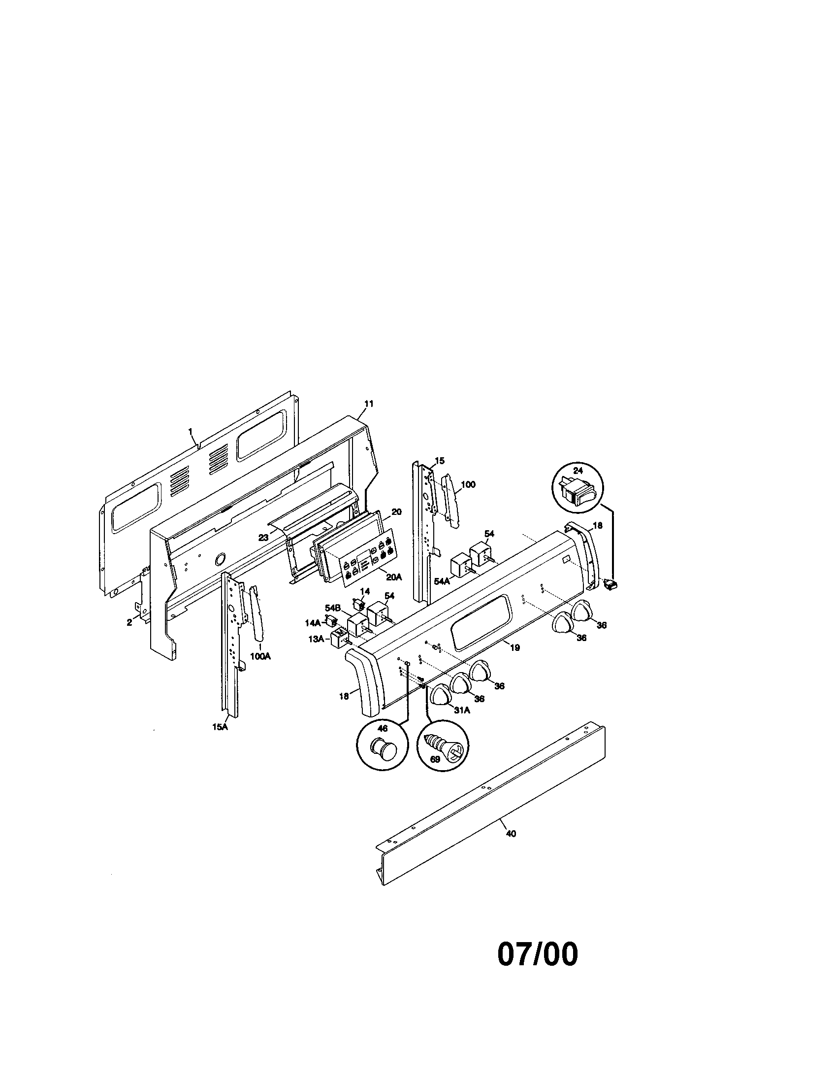 Kenmore 79093768001 backguard diagram