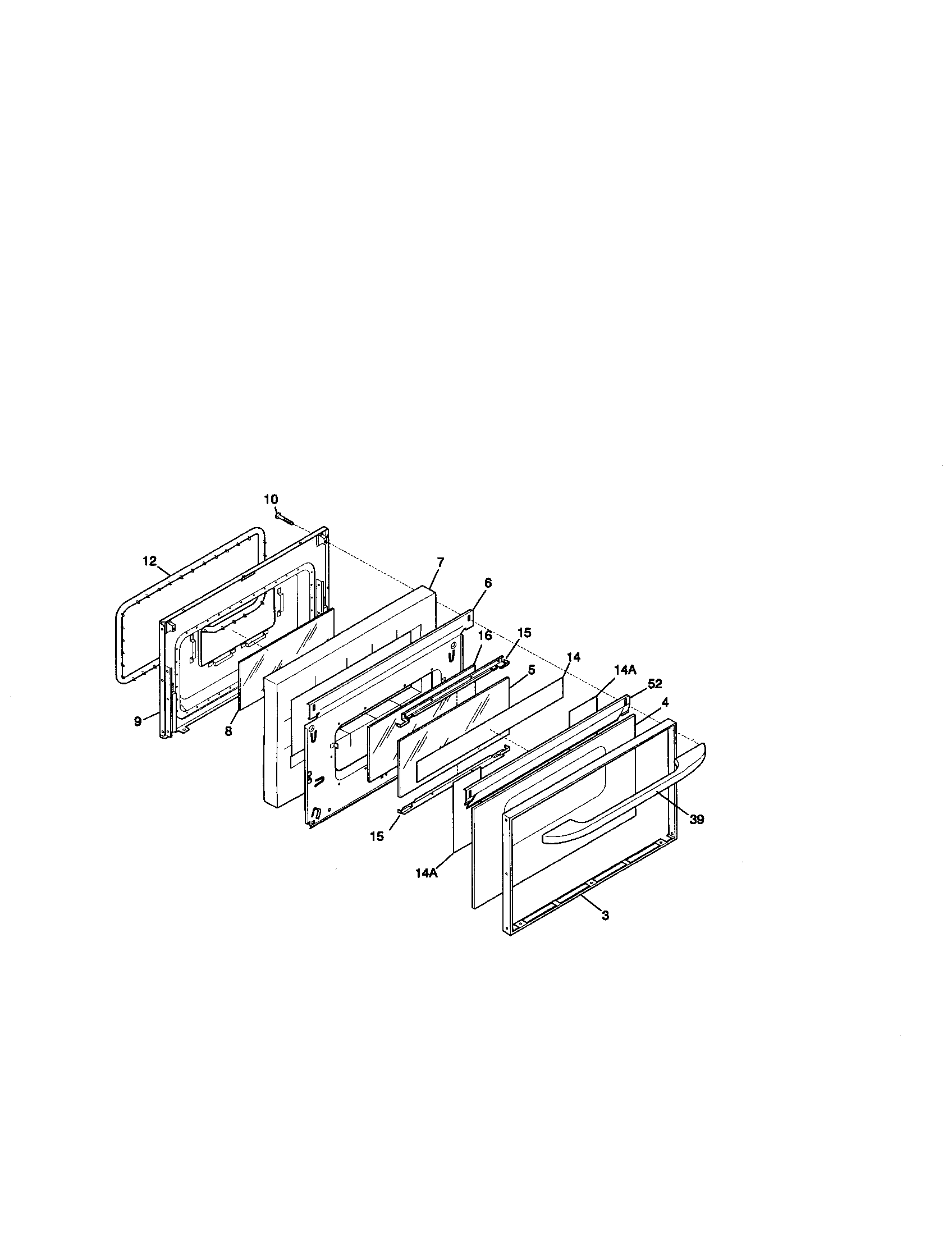 Kenmore 79093768001 door diagram