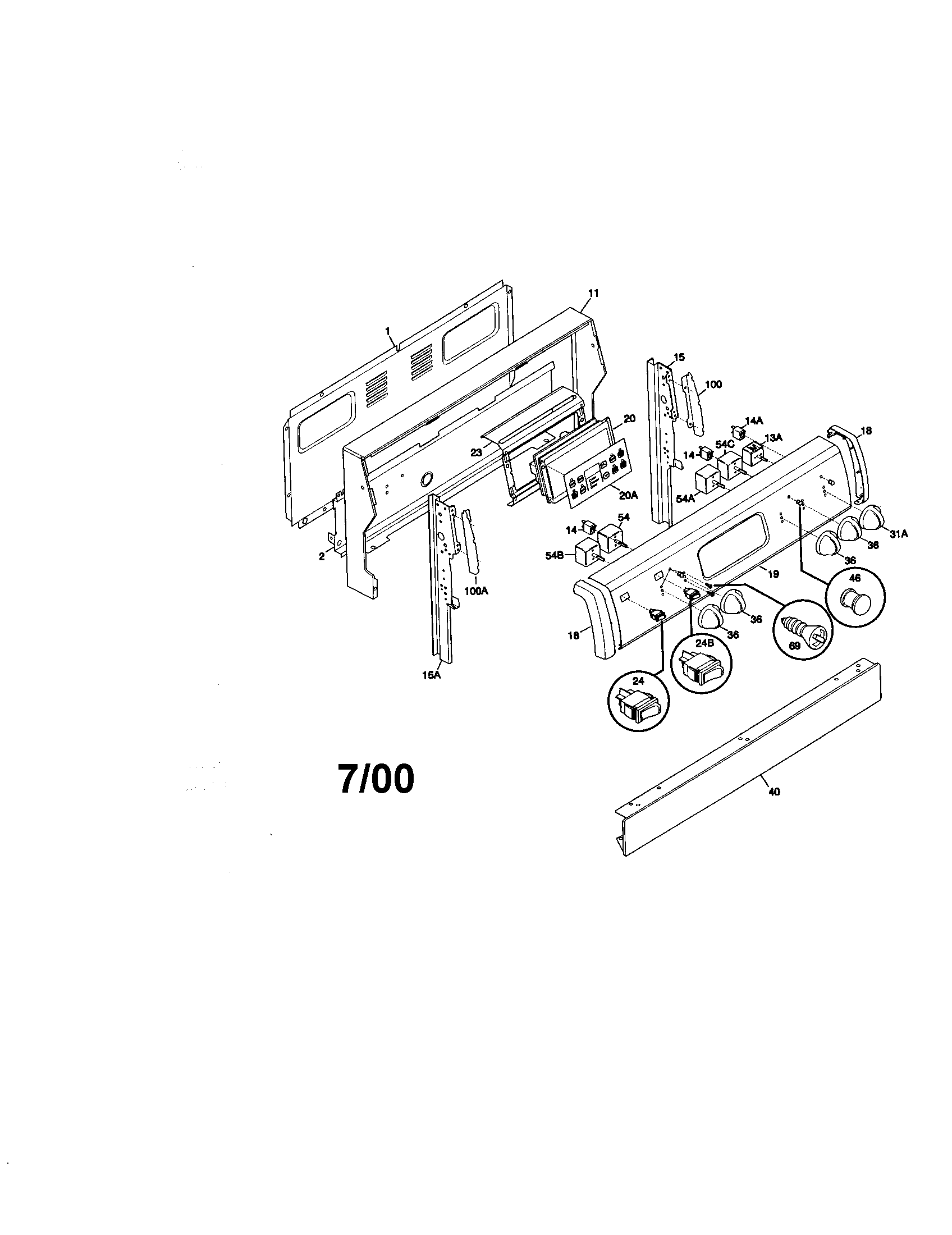 Kenmore 79095651001 backguard diagram