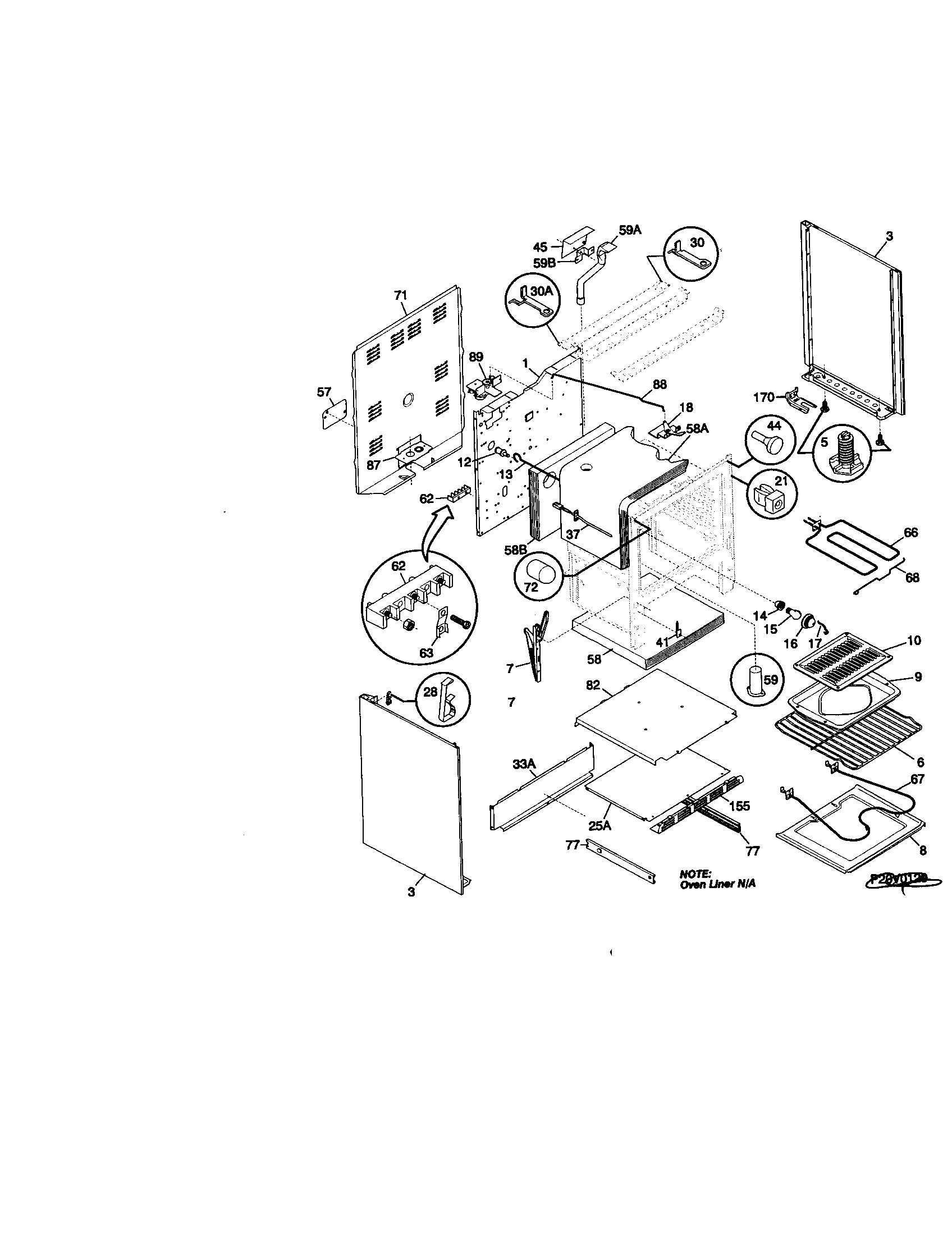 Kenmore 79095768001 body diagram