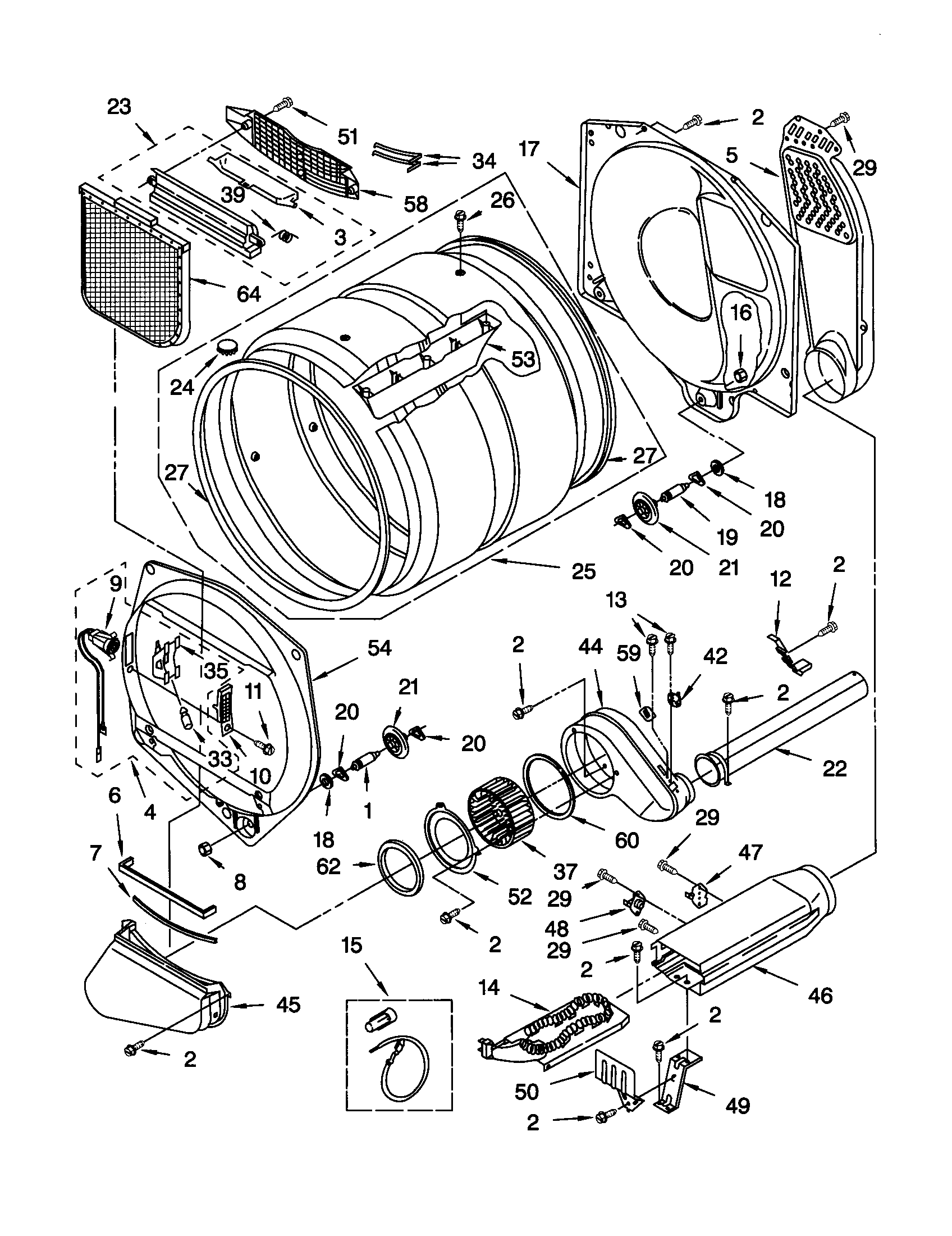 Kenmore 11060092991 bulkhead diagram