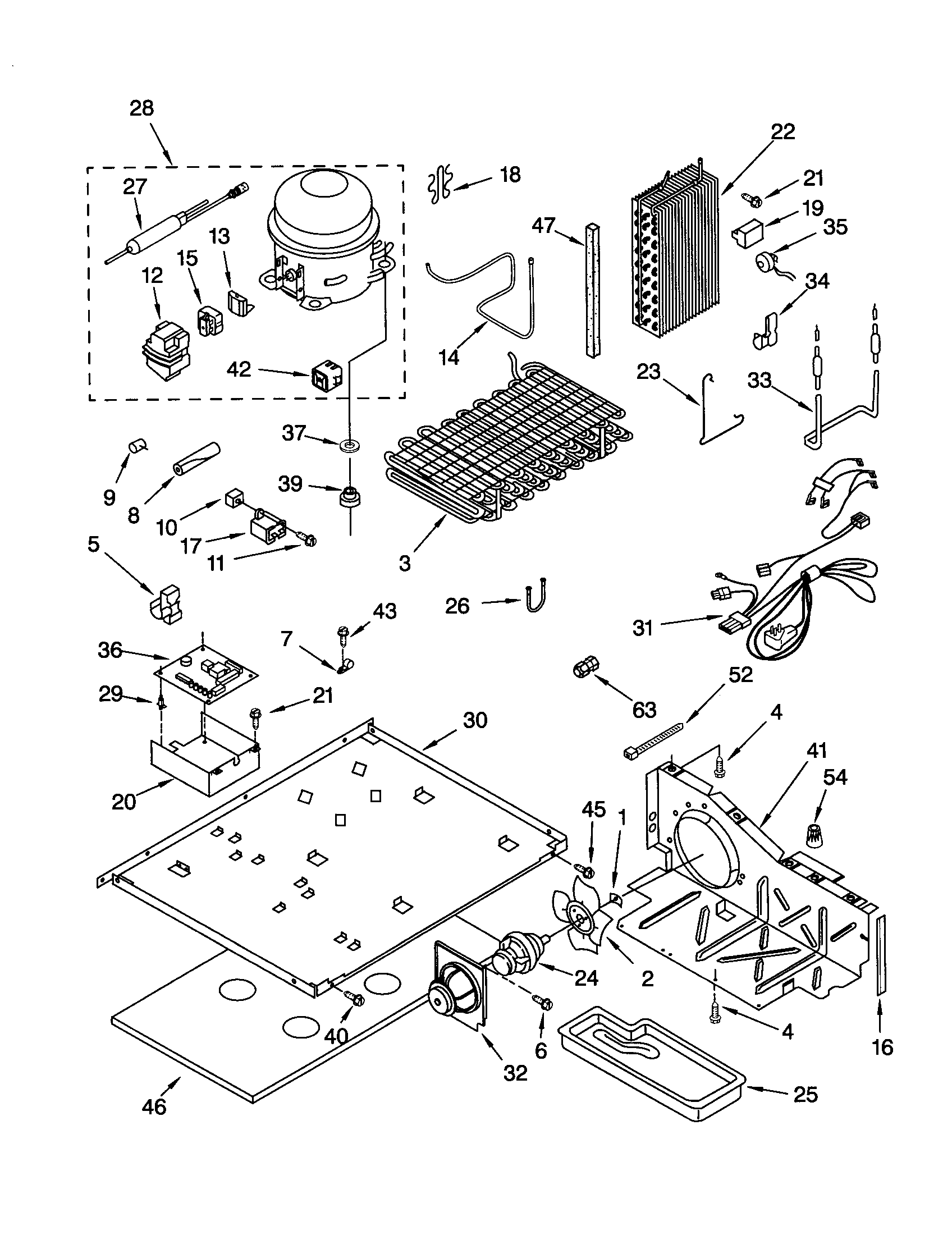 Whirlpool GD25SFCHS10 unit diagram