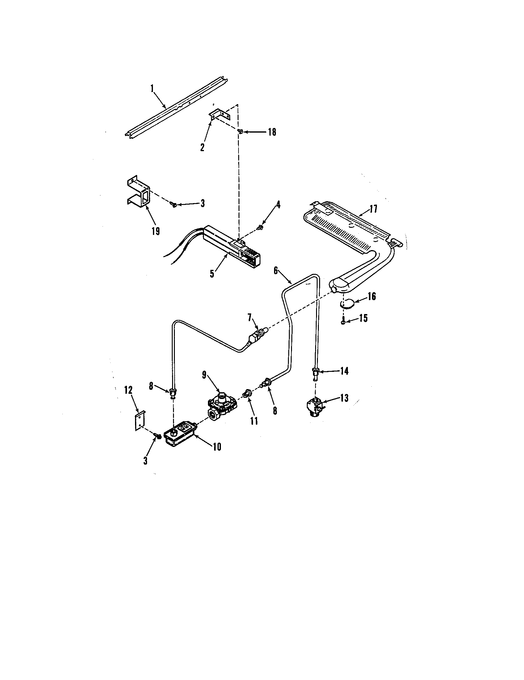 Kenmore 9113128812 burner diagram