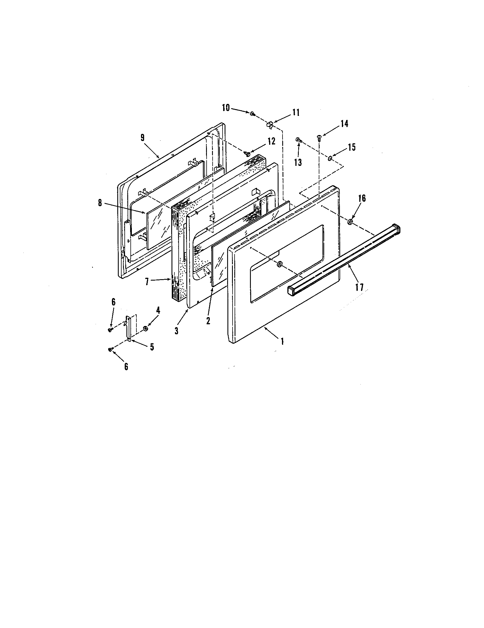 Kenmore 9113128812 upper and lower door diagram