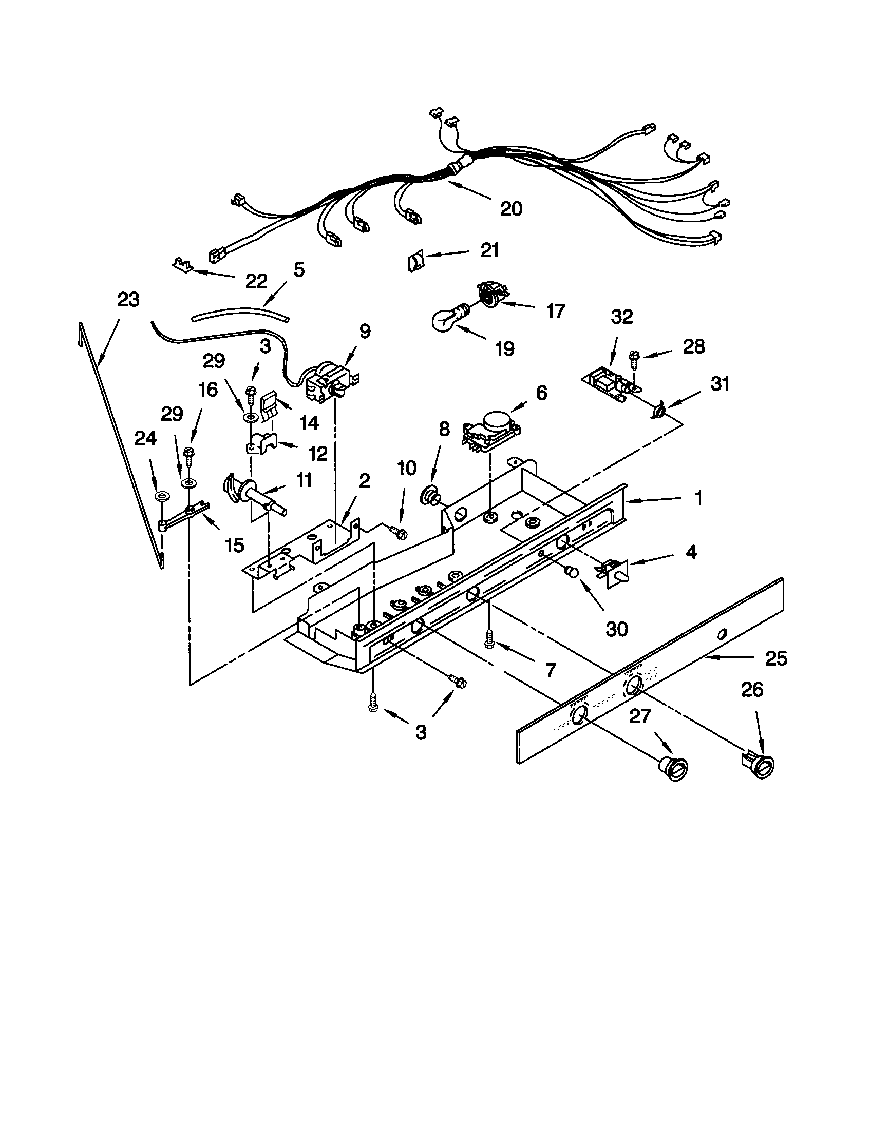 Kenmore 10650257001 control diagram