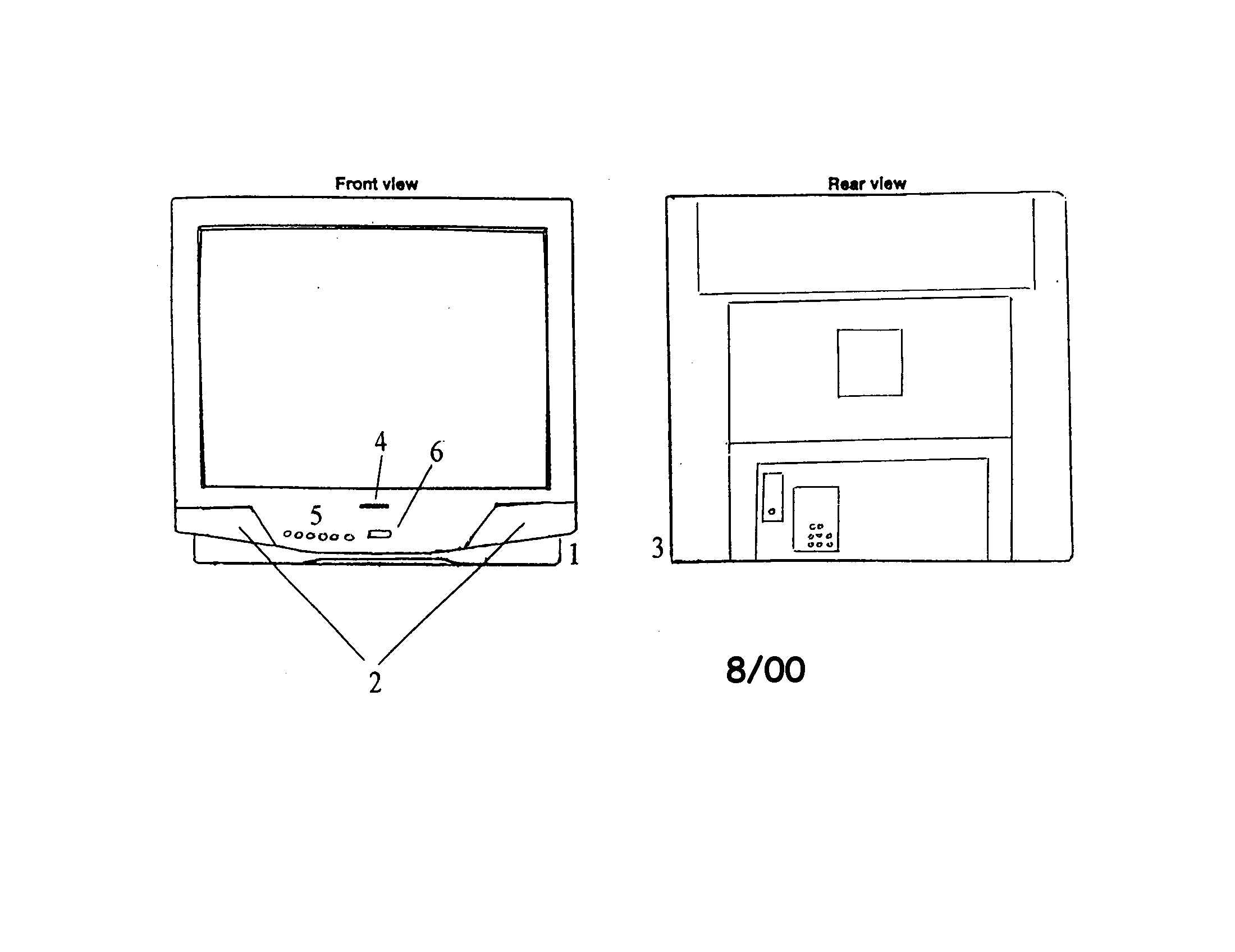 Panasonic CT-2013SA direct view tv diagram