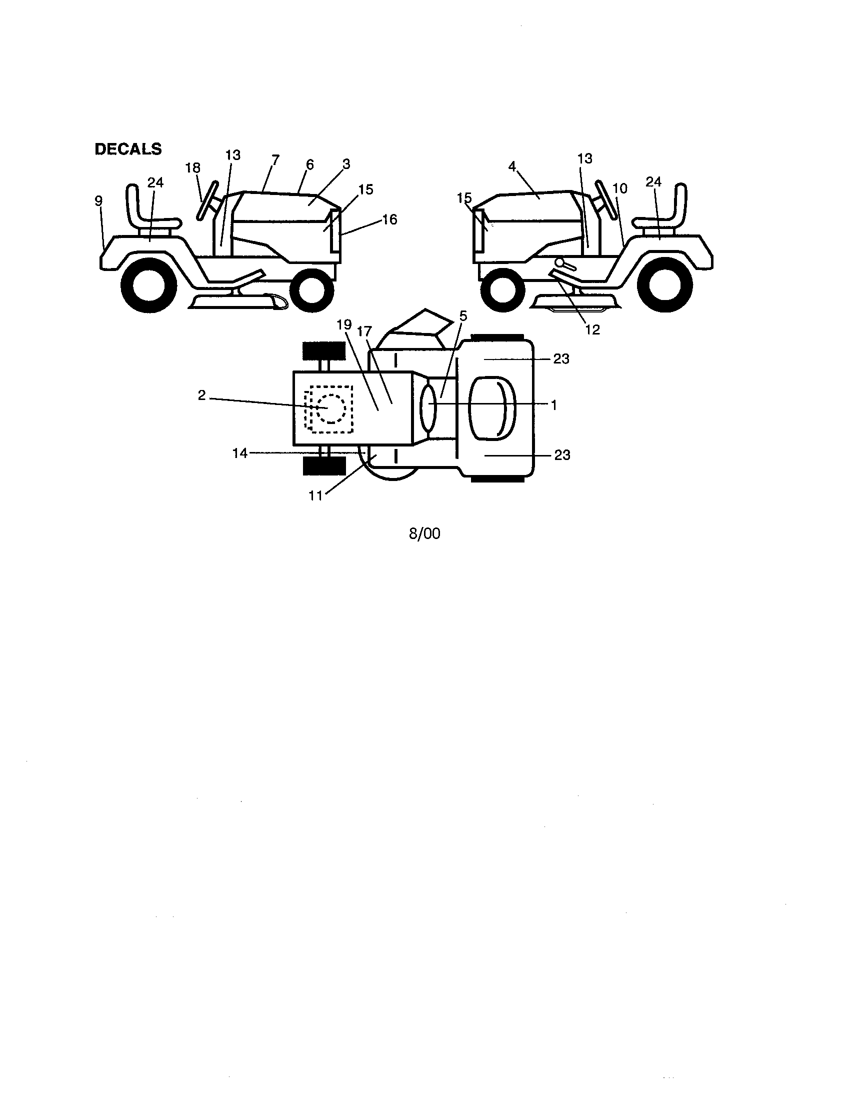 Craftsman 9172734401 decals diagram