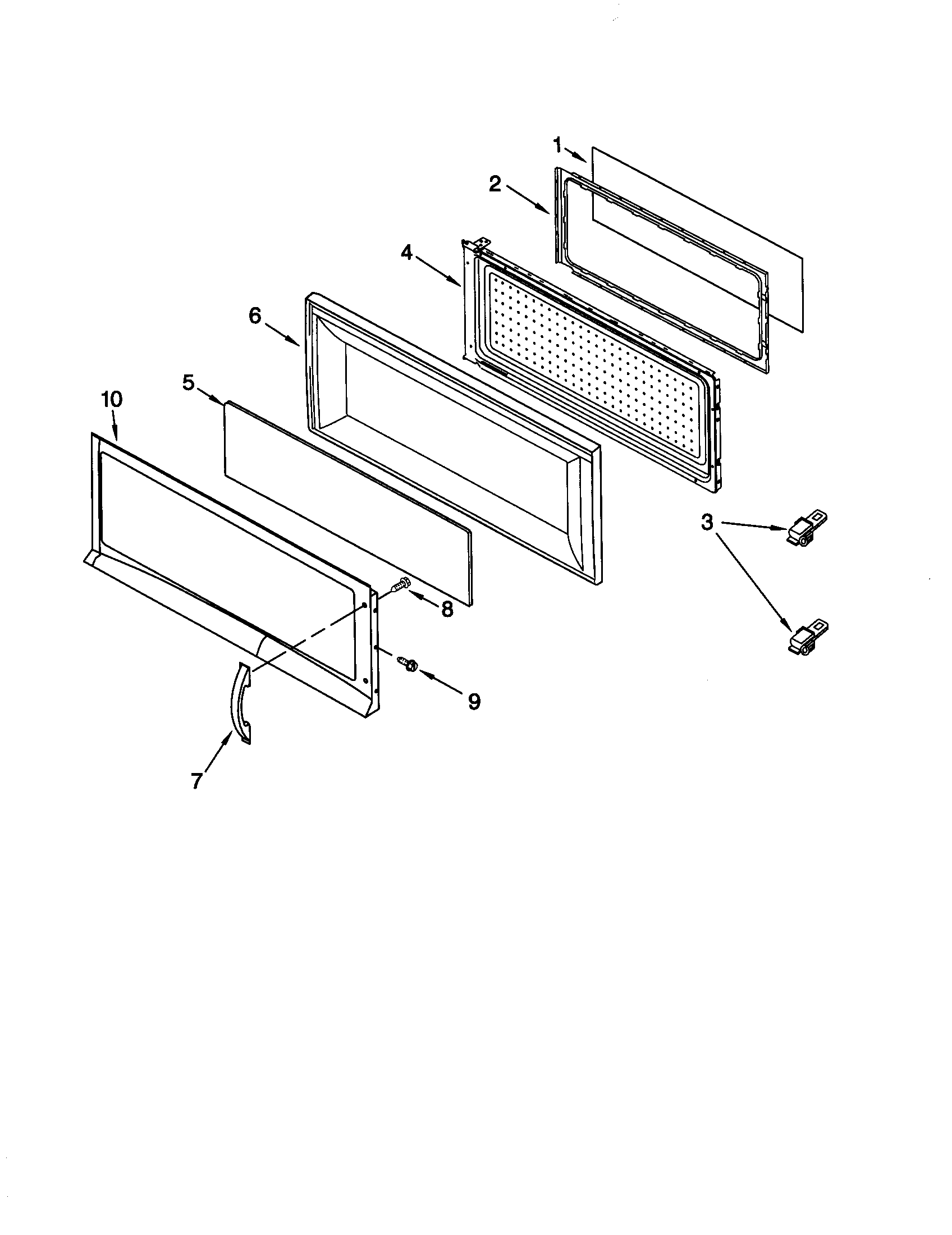Kenmore 66560659000 door diagram