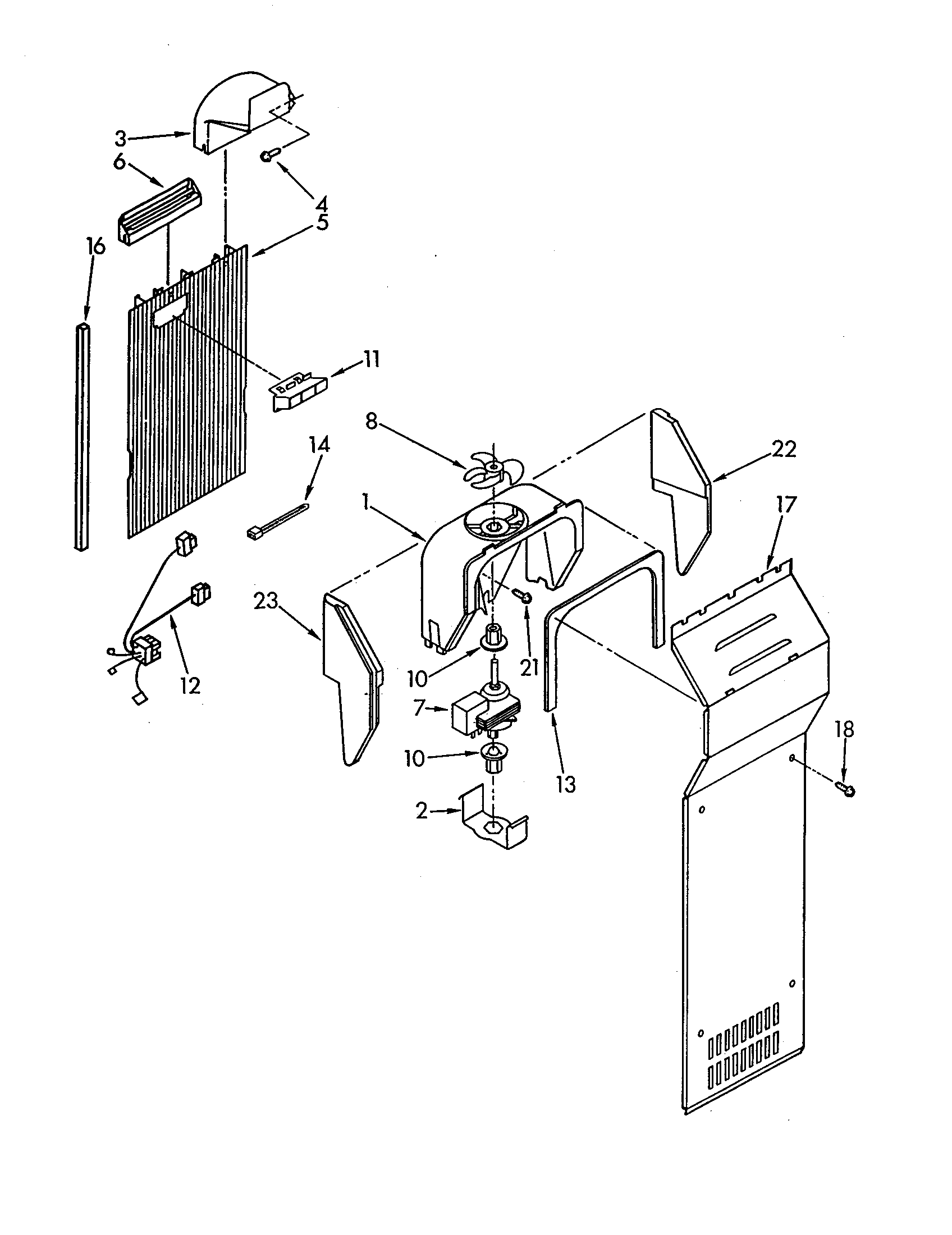 Whirlpool ED25PWXAN01 air flow diagram