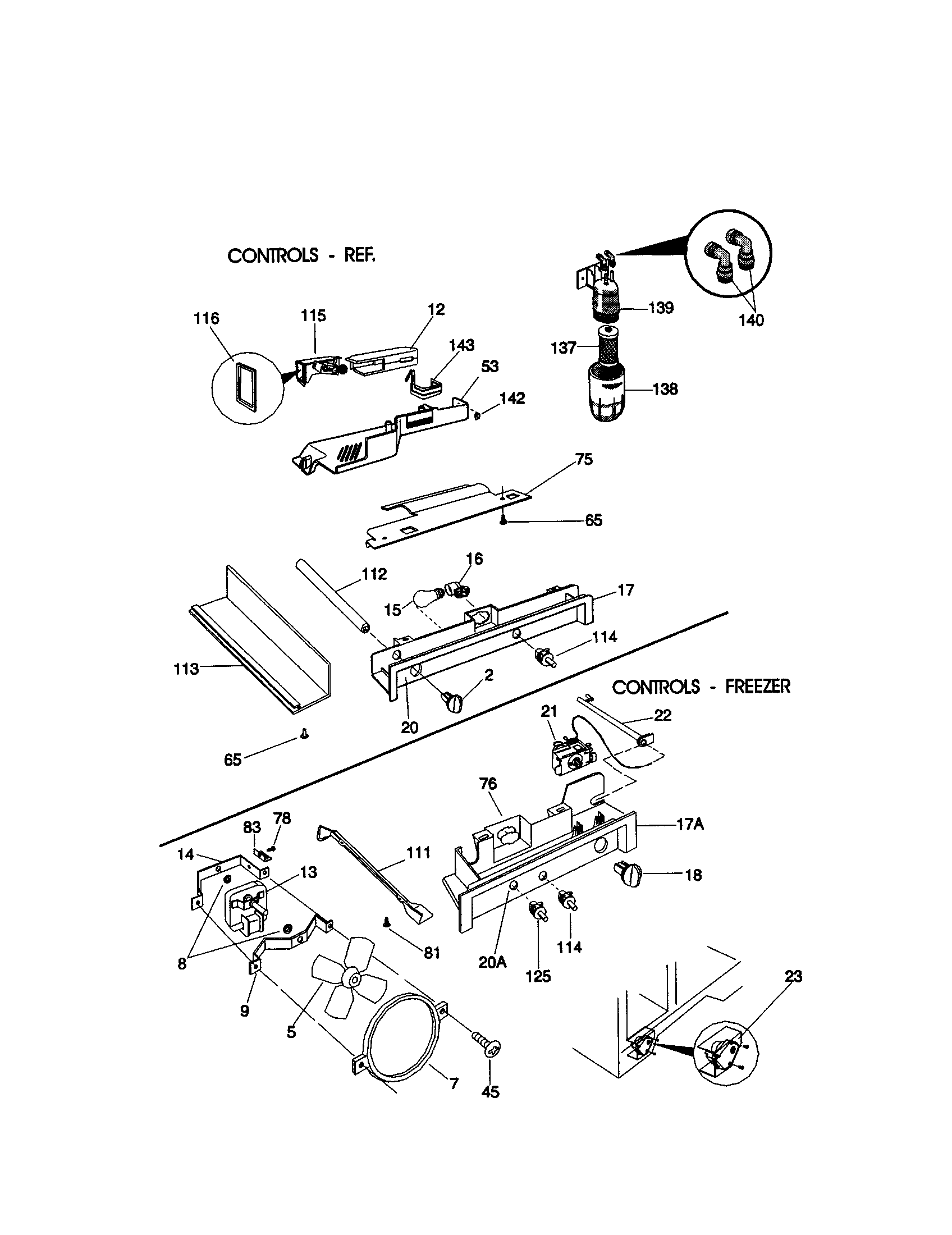 Kenmore 2535808789A controls diagram