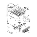 Kenmore 66515822000 upper dishrack and water feed diagram