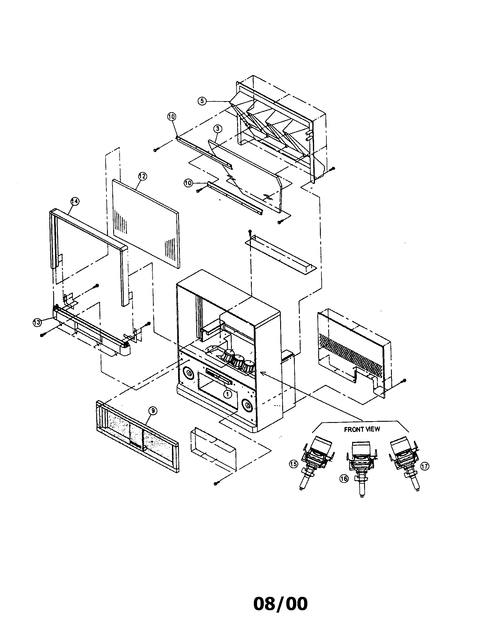 Hitachi 50DX01B television diagram