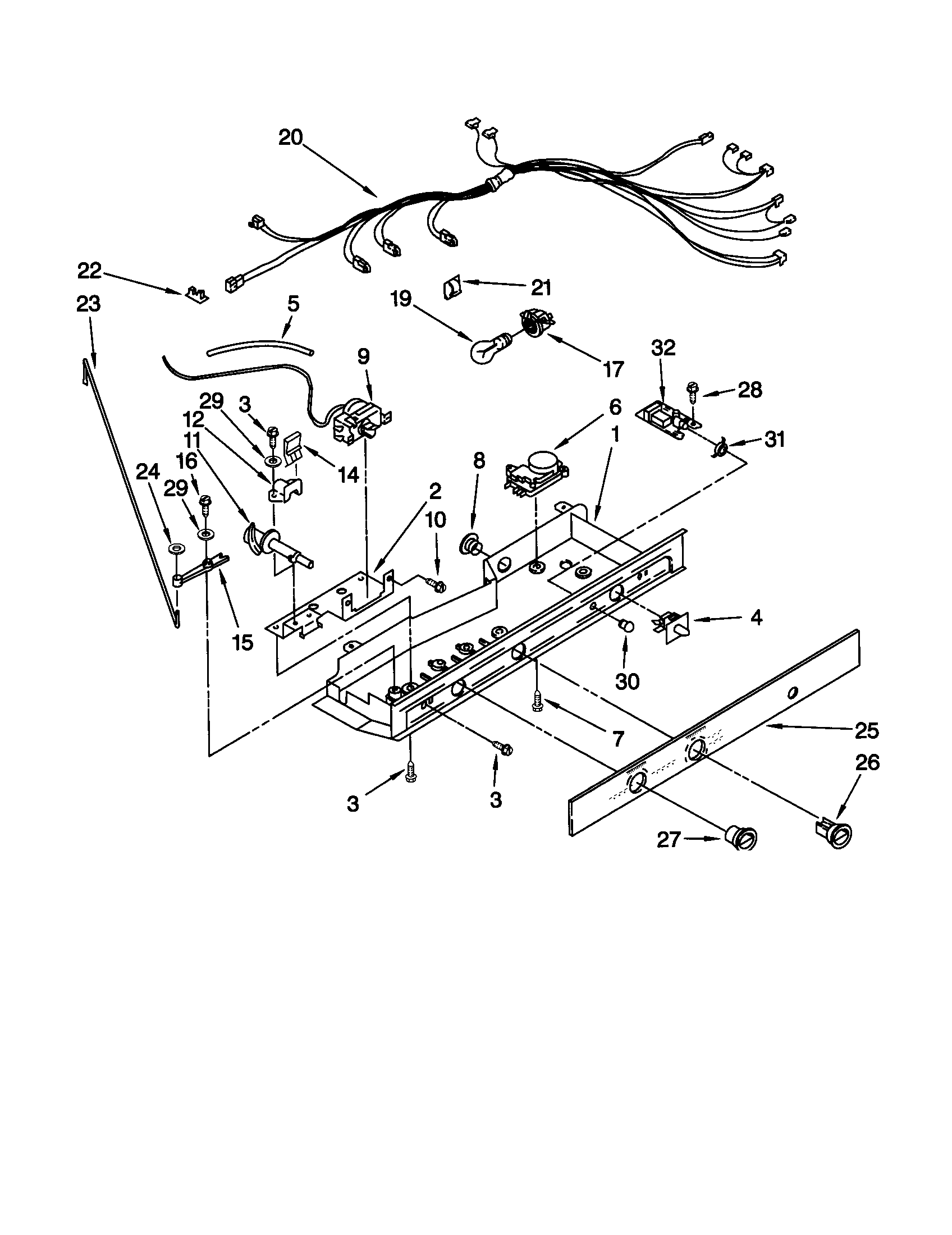 Kenmore 10650567992 control diagram